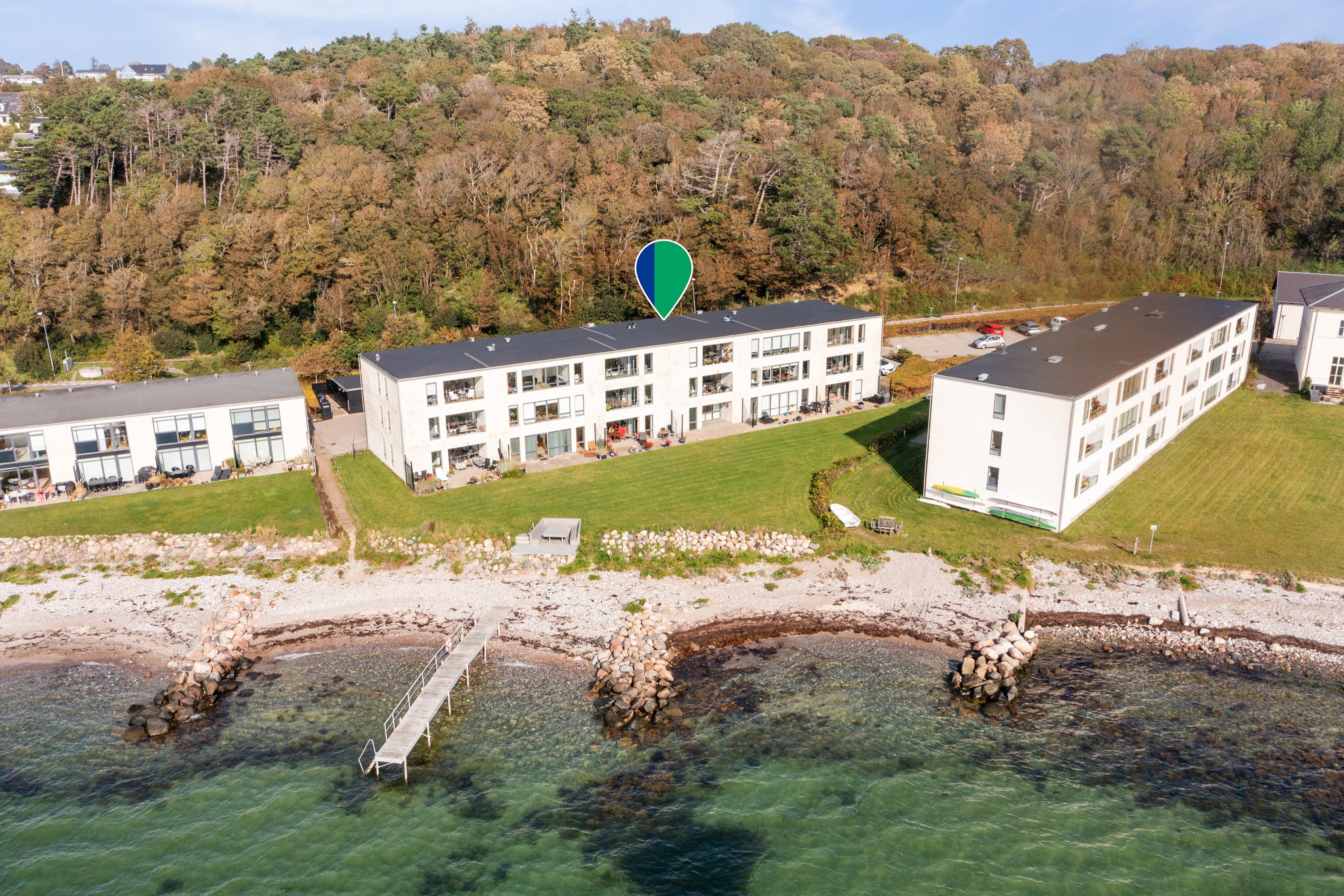 Miniaturebillede 1: luftfoto. Billede af Kystvejen 7B, 1. tv., 4400 Kalundborg