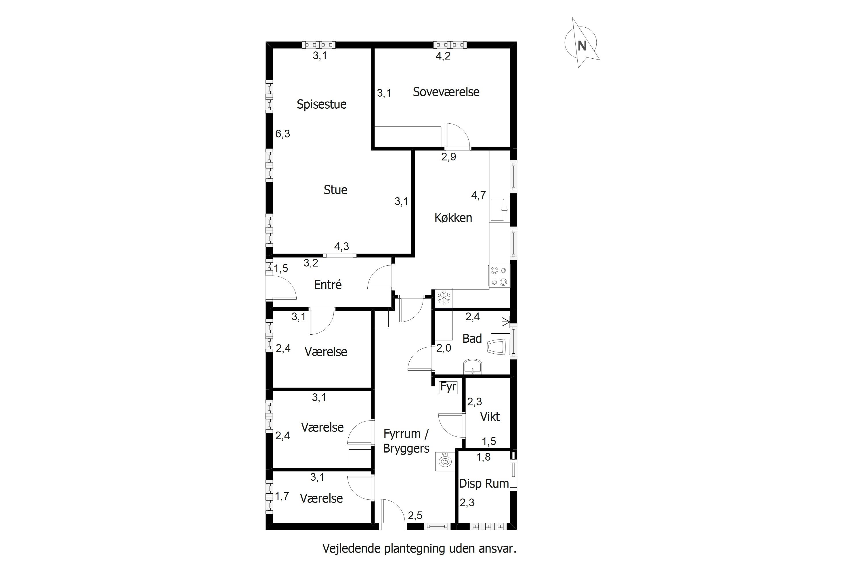 Plantegninger billede af Åkirkevej 40, 6851 Janderup Vestj
