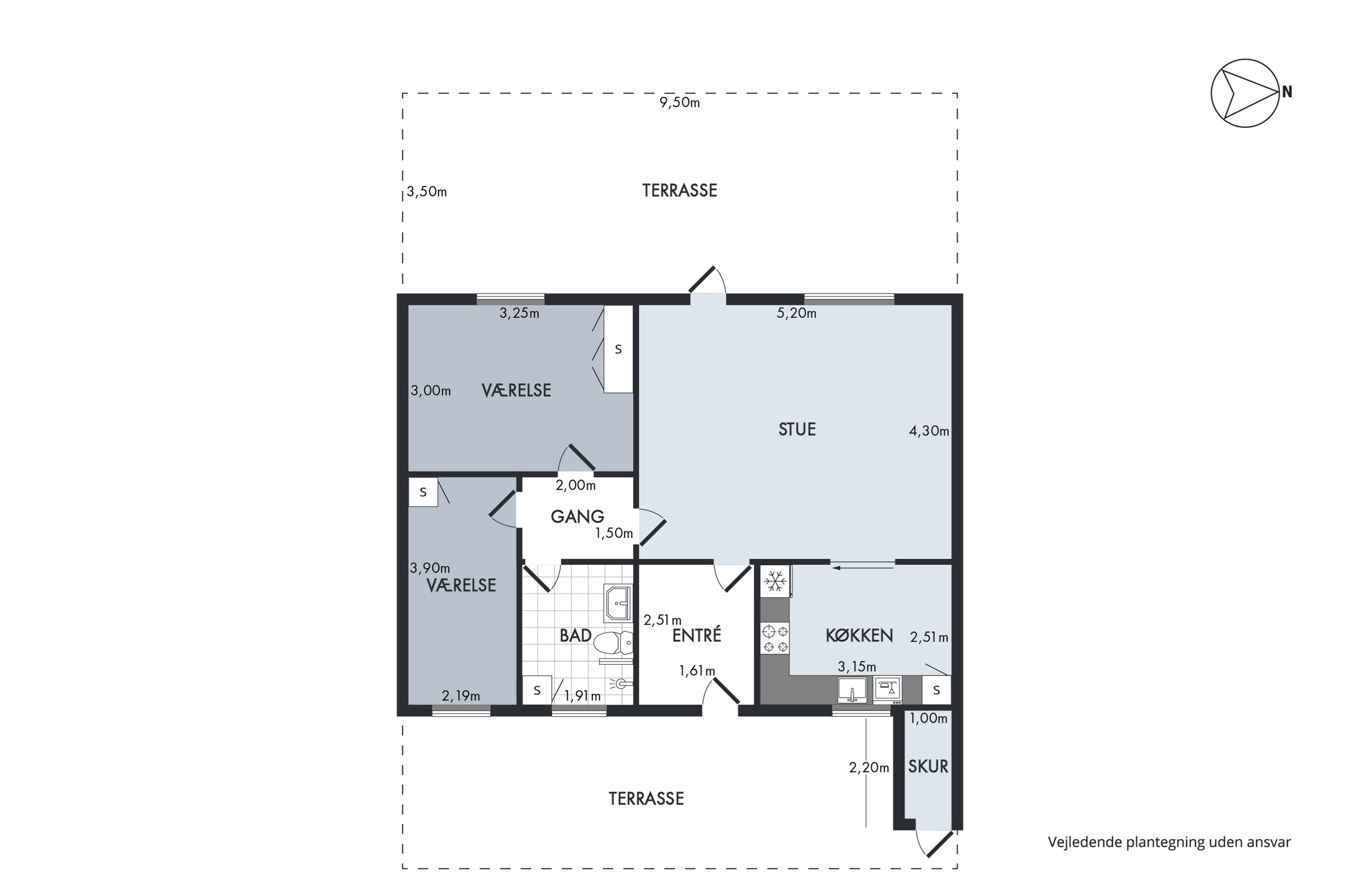 Plantegninger billede af Agertoften 5C, 9460 Brovst