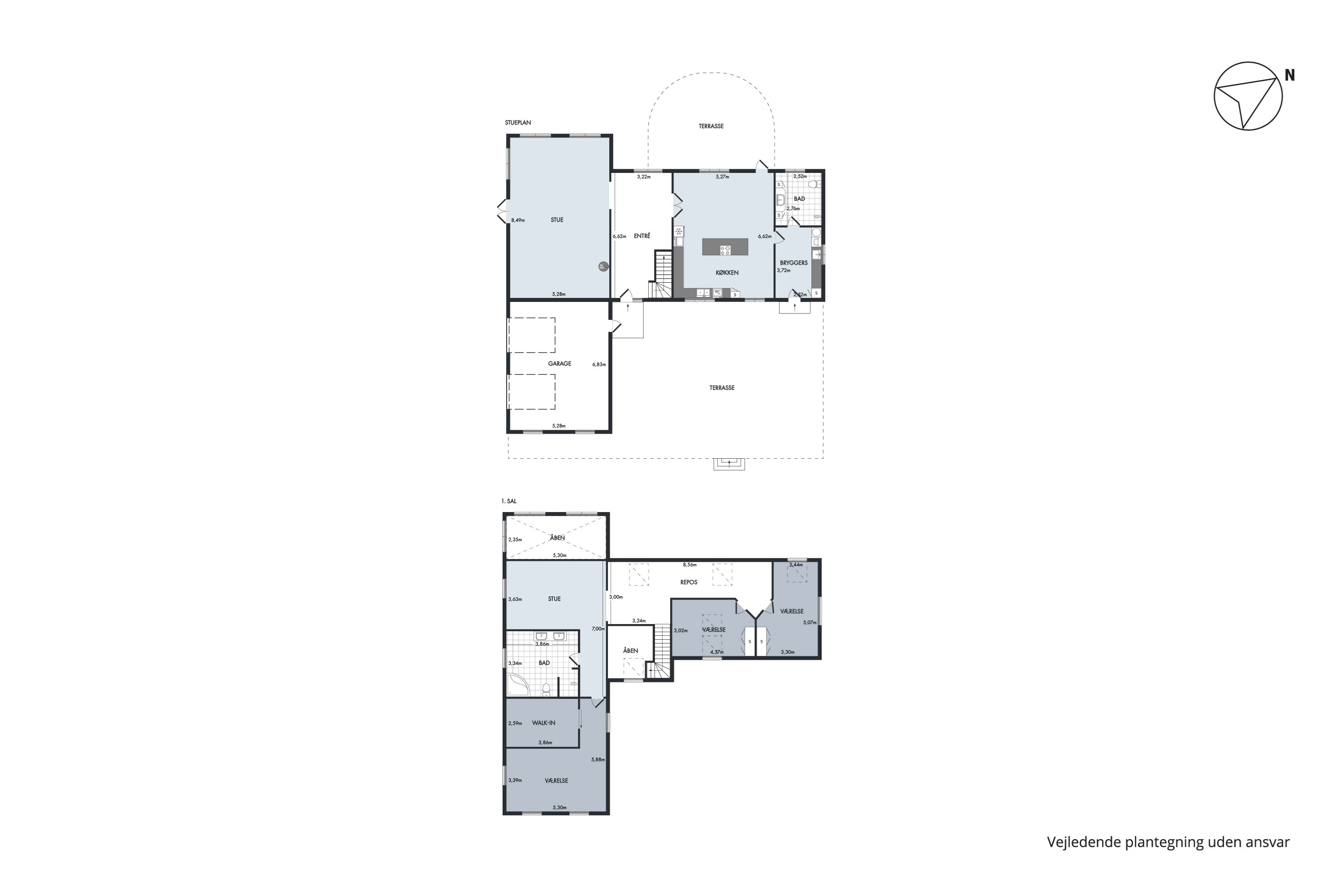 Plantegninger billede af Aggersundvej 98, Hvorvarp, 9600 Aars