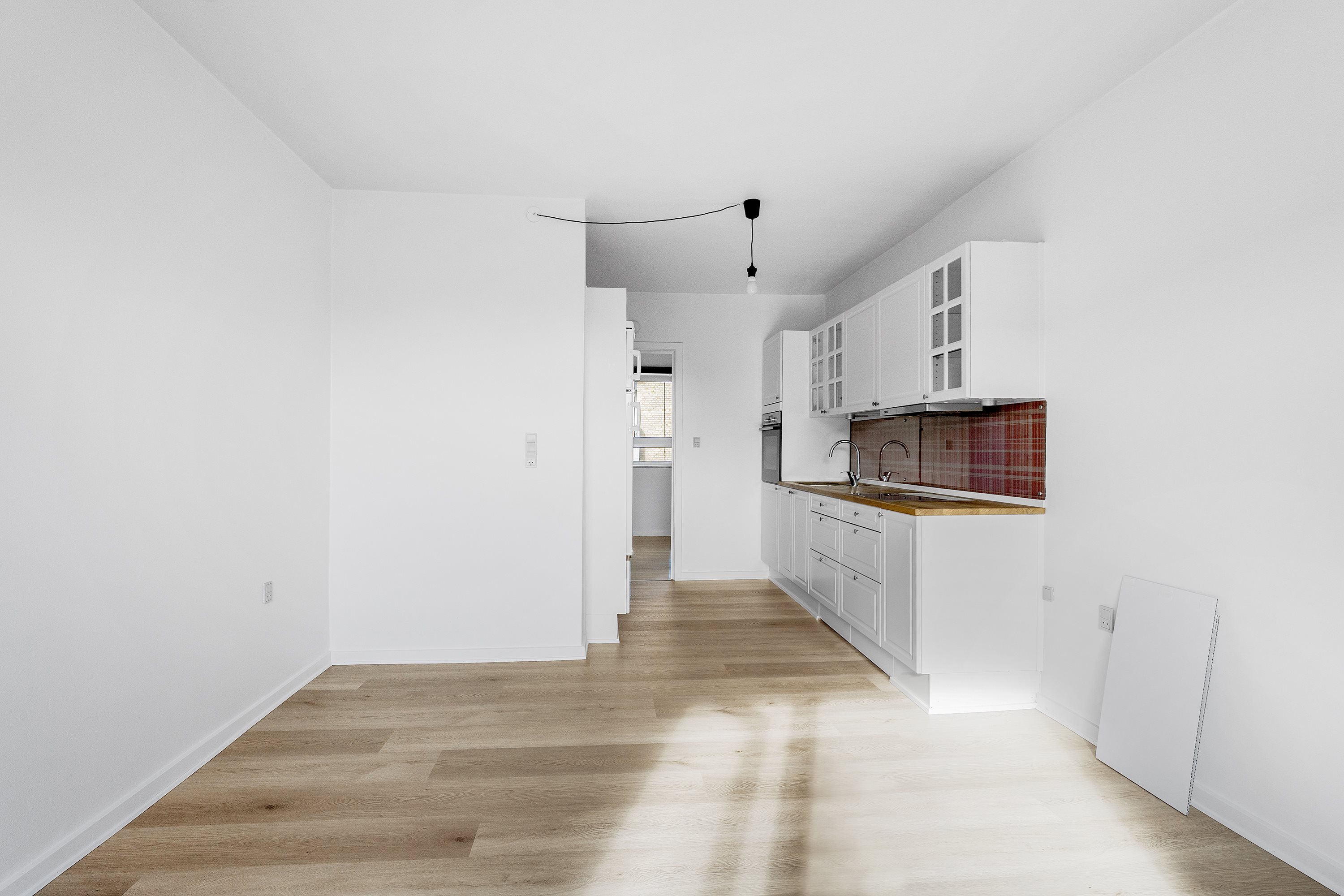 Fremhævet køkken billede i fuldskærmstilstand. Billede af Markedspladsen 1, 1. tv., 8900 Randers C