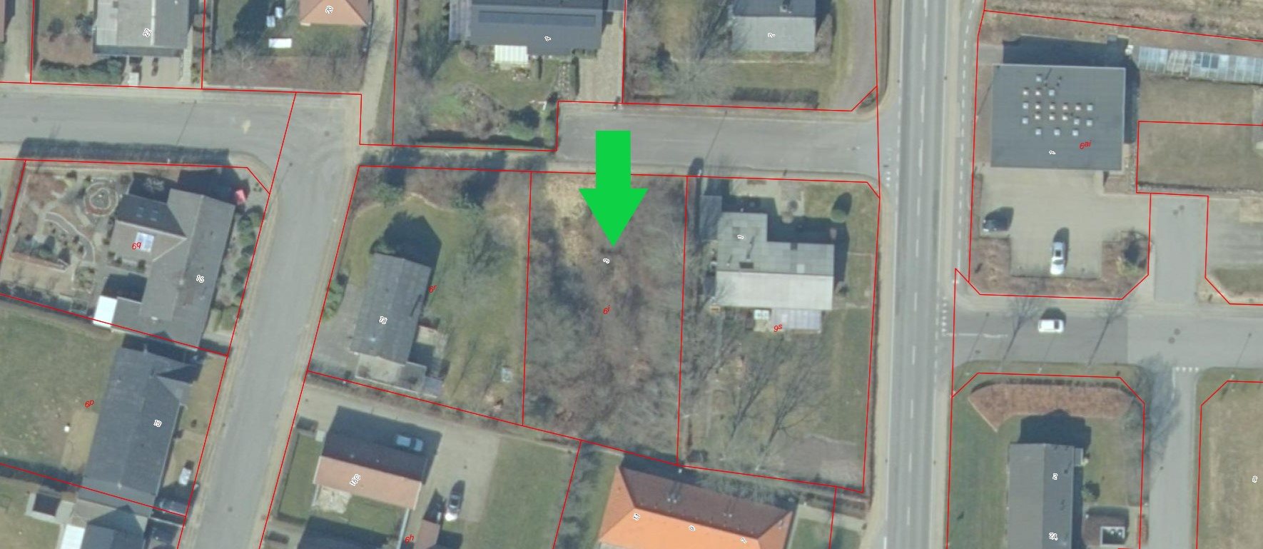 Fremhævet matrikelkort billede i fuldskærmstilstand. Billede af Solbrinken 3, Vorgod, 6920 Videbæk