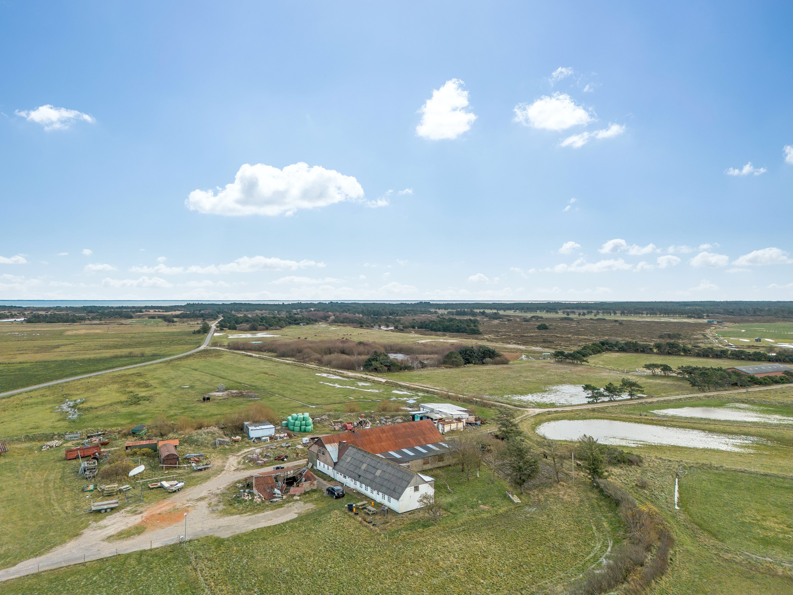Fremhævet luftfoto billede i fuldskærmstilstand. Billede af Klingebjergvej 1, Rindby, 6720 Fanø