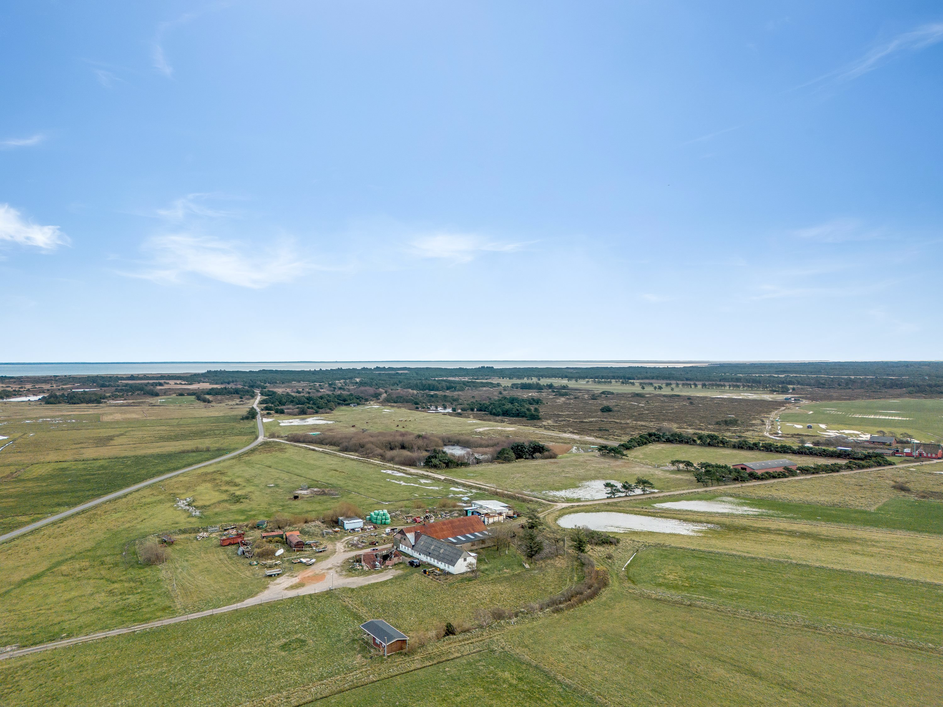 Fremhævet luftfoto billede i fuldskærmstilstand. Billede af Klingebjergvej 1, Rindby, 6720 Fanø