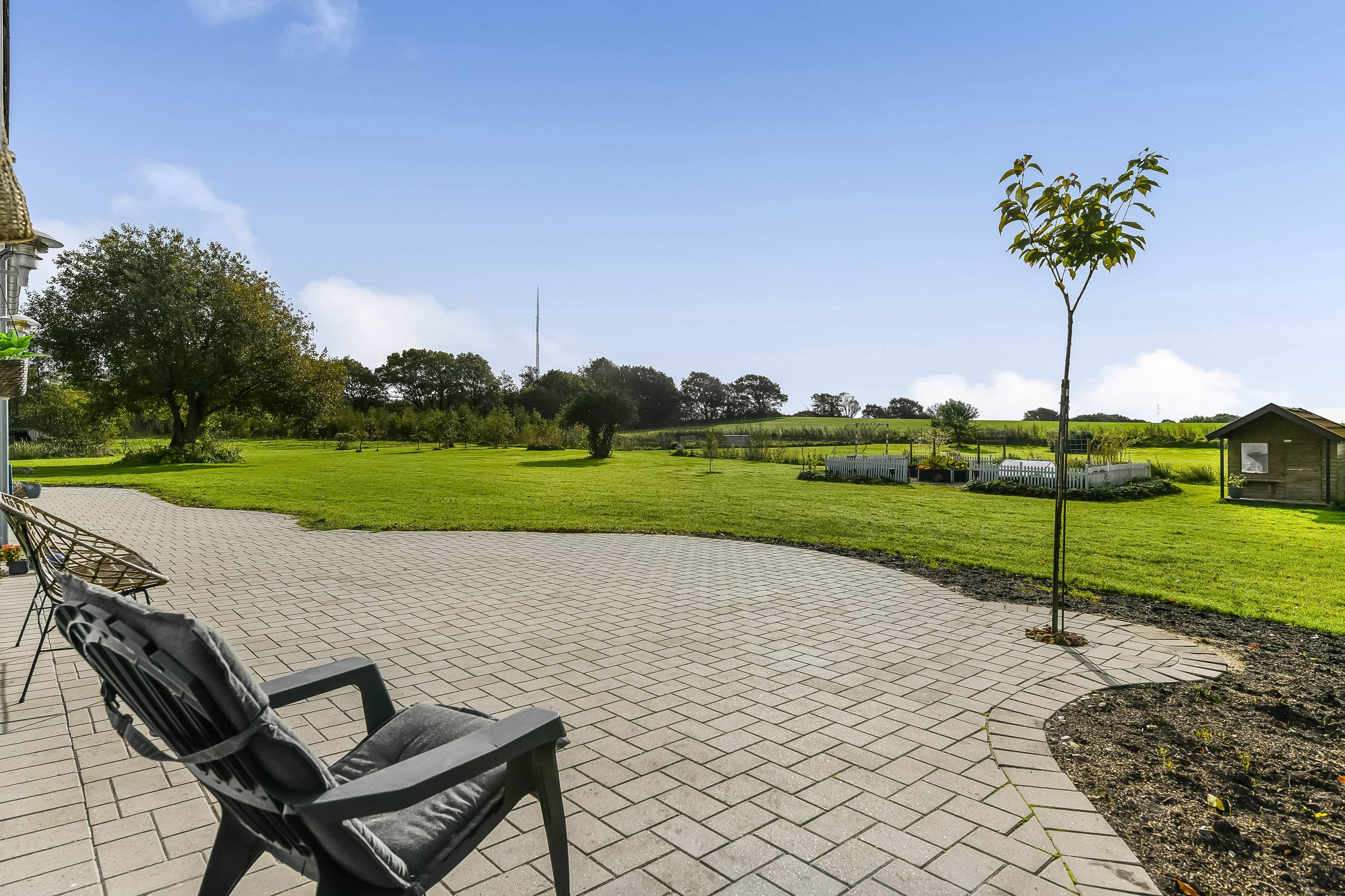 Fremhævet terrasse billede i fuldskærmstilstand. Billede af Hindskovvej 31, Thyregod, 7323 Give