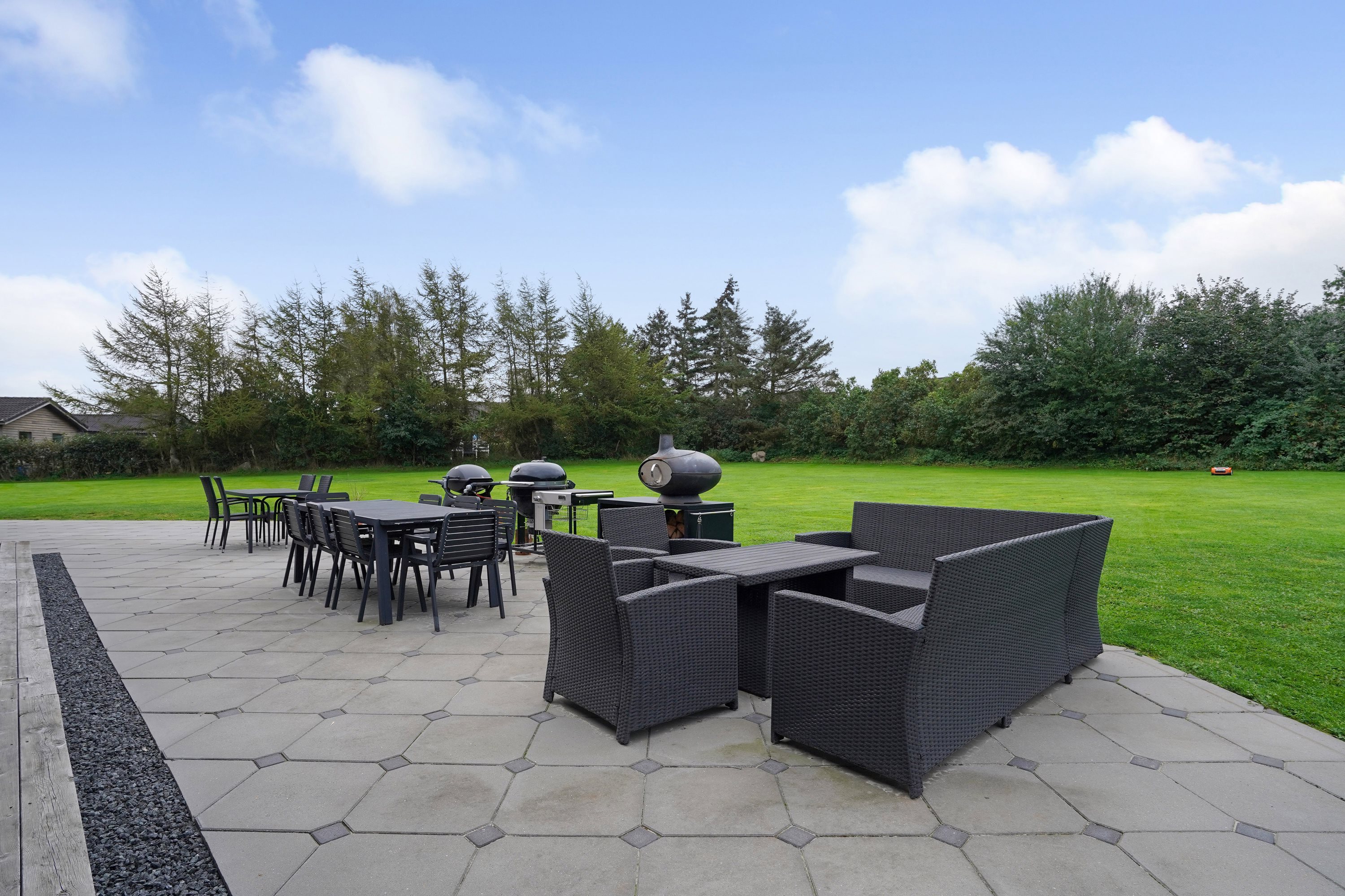 Miniaturebillede 2: terrasse. Billede af Kyndesens Eng 1, 7160 Tørring