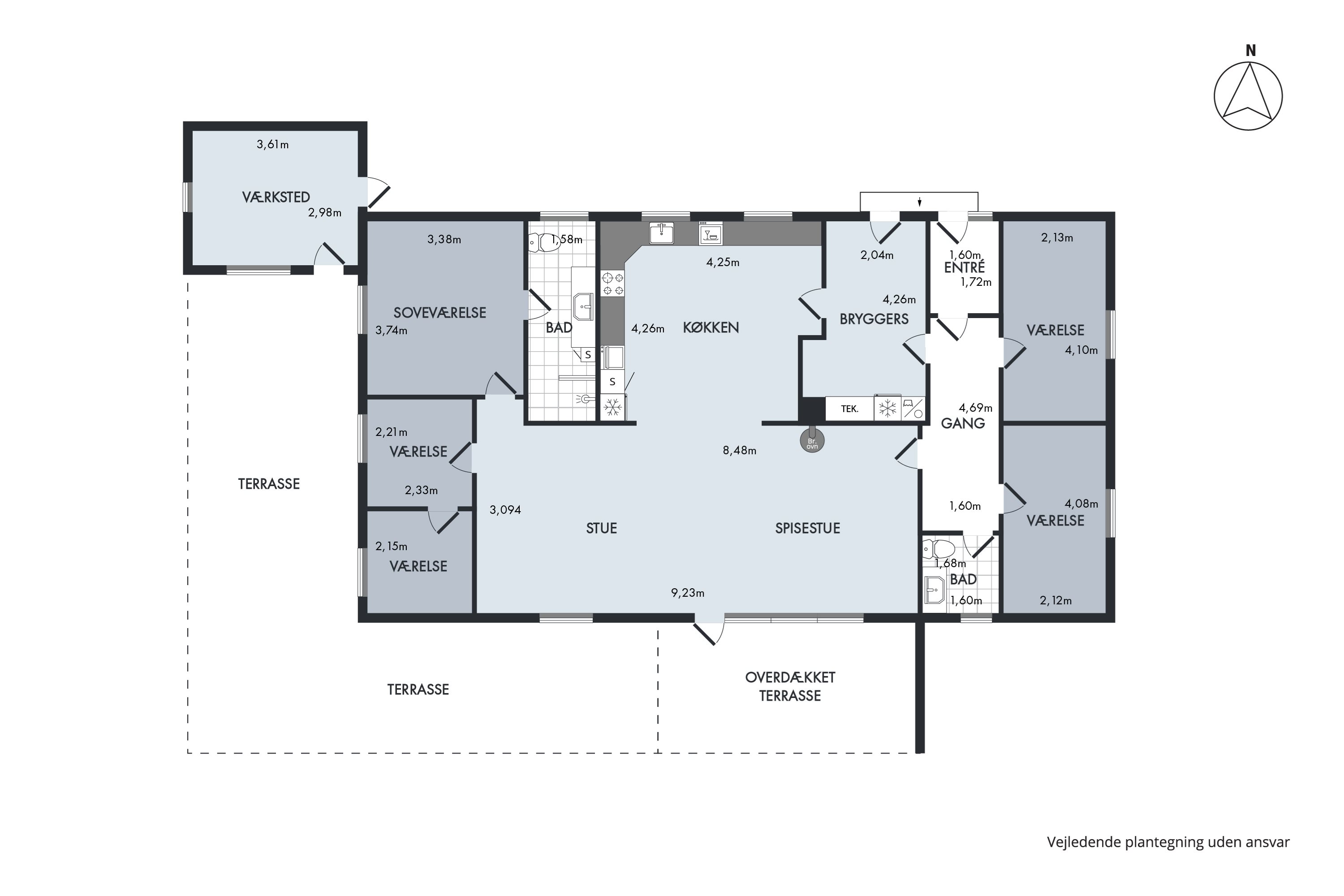 Plantegninger billede af Egevej 4, Gærum, 9900 Frederikshavn