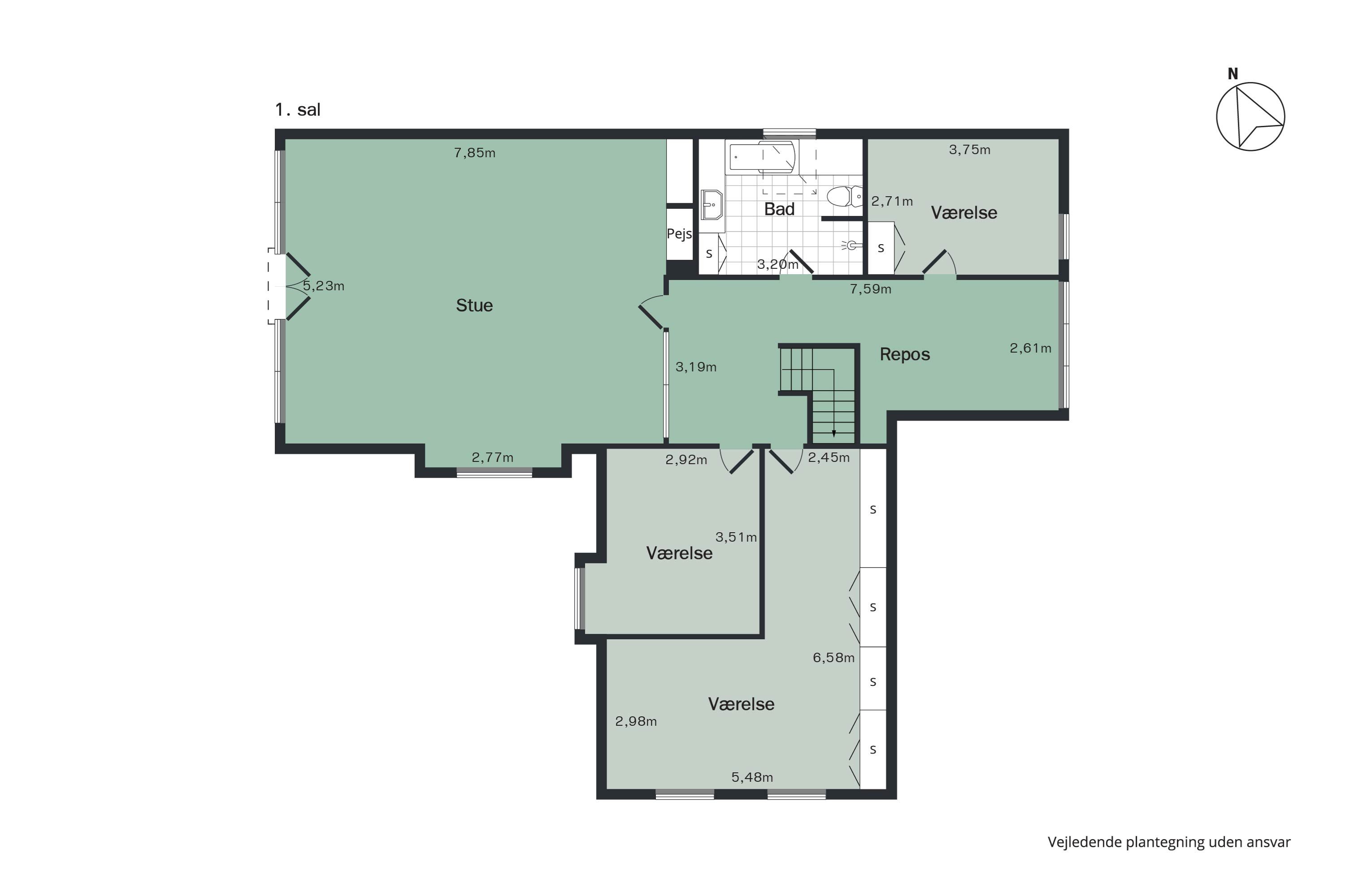 Plantegninger billede af Humlegårdvej 4, Krejbjerg, 7860 Spøttrup