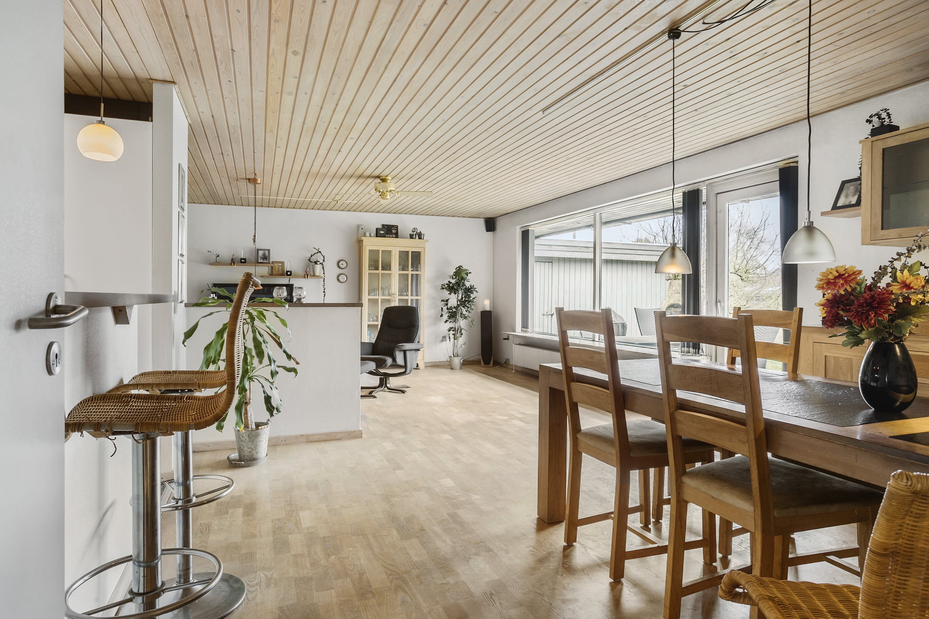 Fremhævet spisestue billede i fuldskærmstilstand. Billede af Hvide Hus 27, 6580 Vamdrup