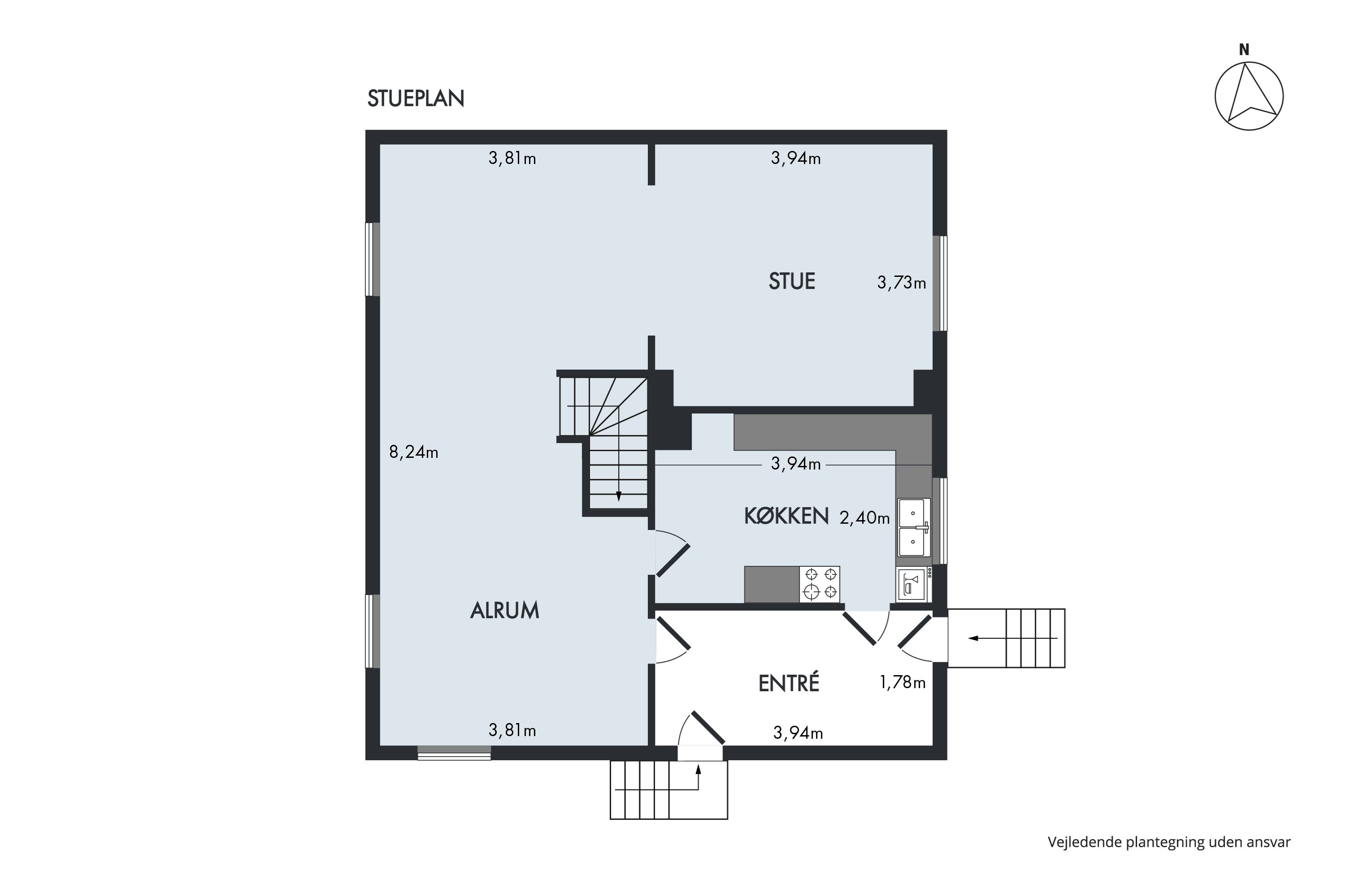 Plantegninger billede af Nygade 2H, 8963 Auning