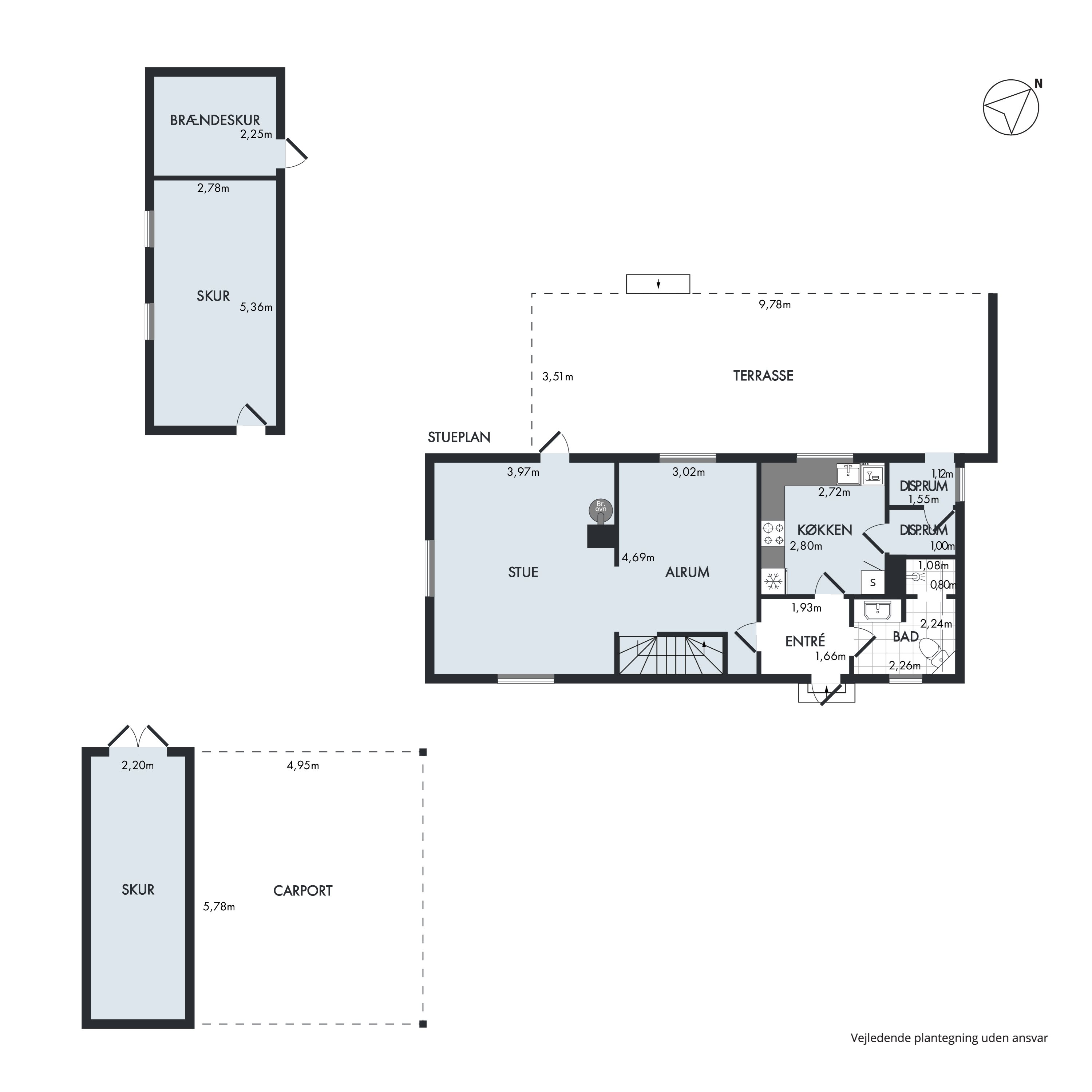 Plantegninger billede af Brogårdsvej 2, Balle, 8370 Hadsten
