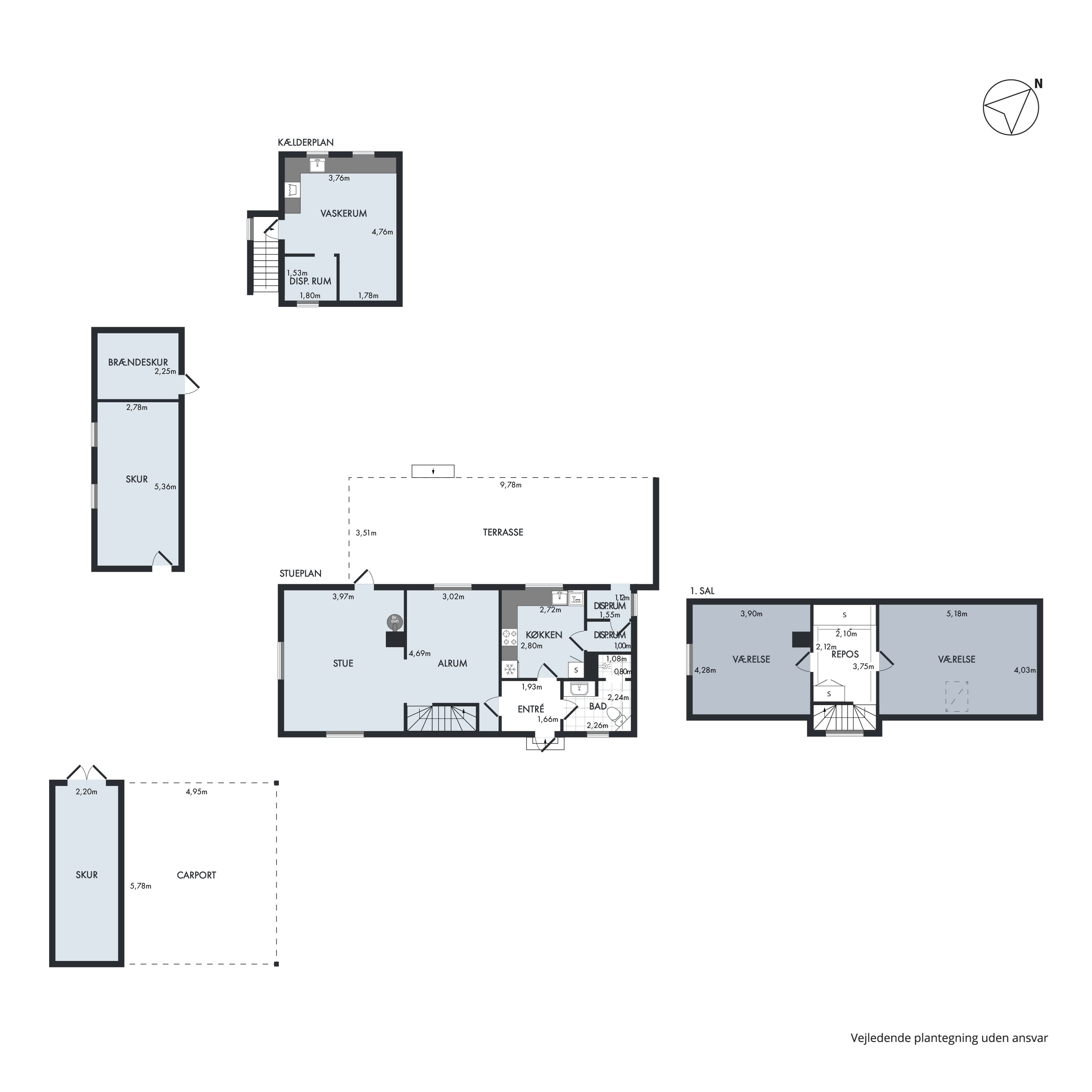 Plantegninger billede af Brogårdsvej 2, Balle, 8370 Hadsten