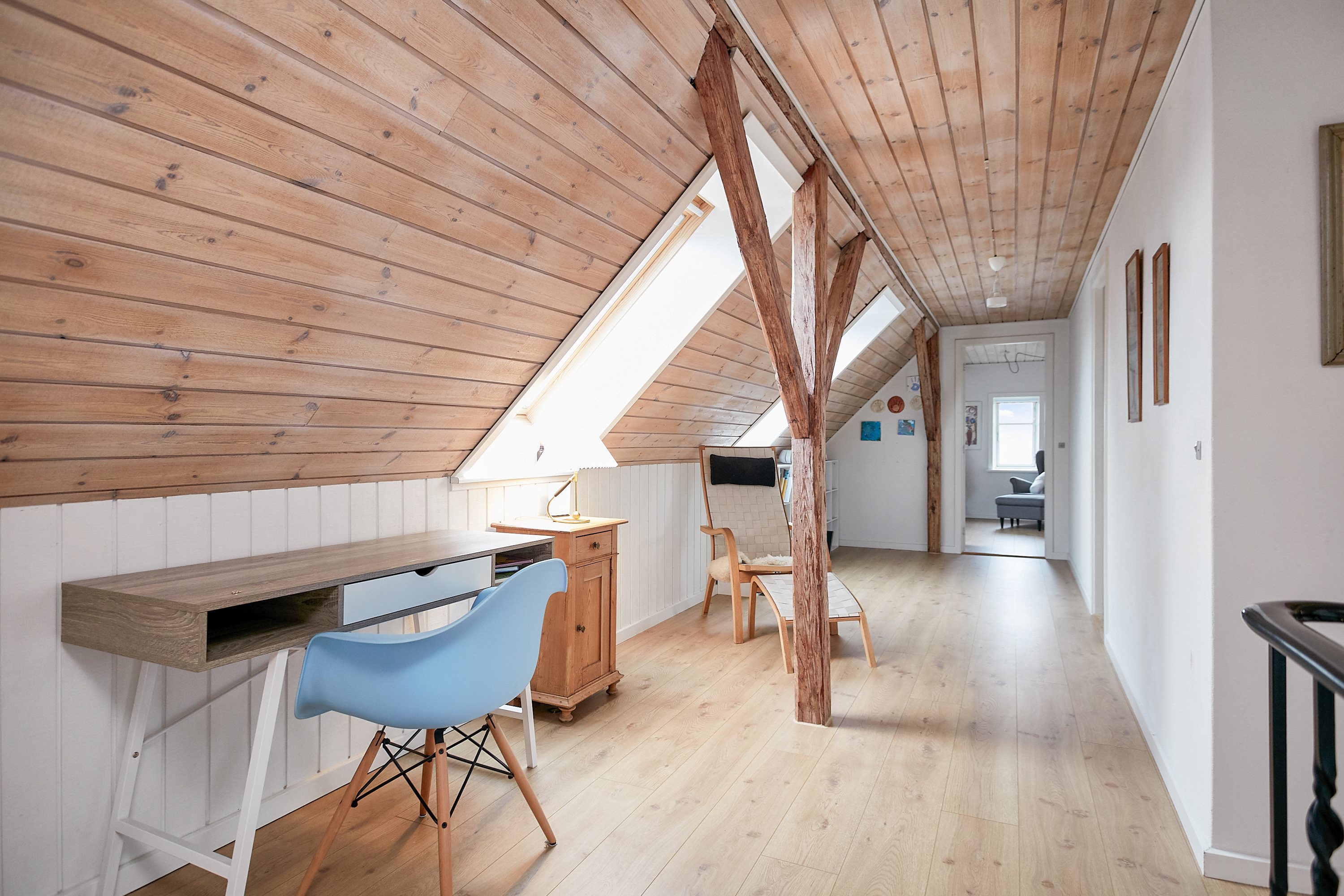 Fremhævet 1. sal billede i fuldskærmstilstand. Billede af Røntoftevej 1, 8700 Horsens