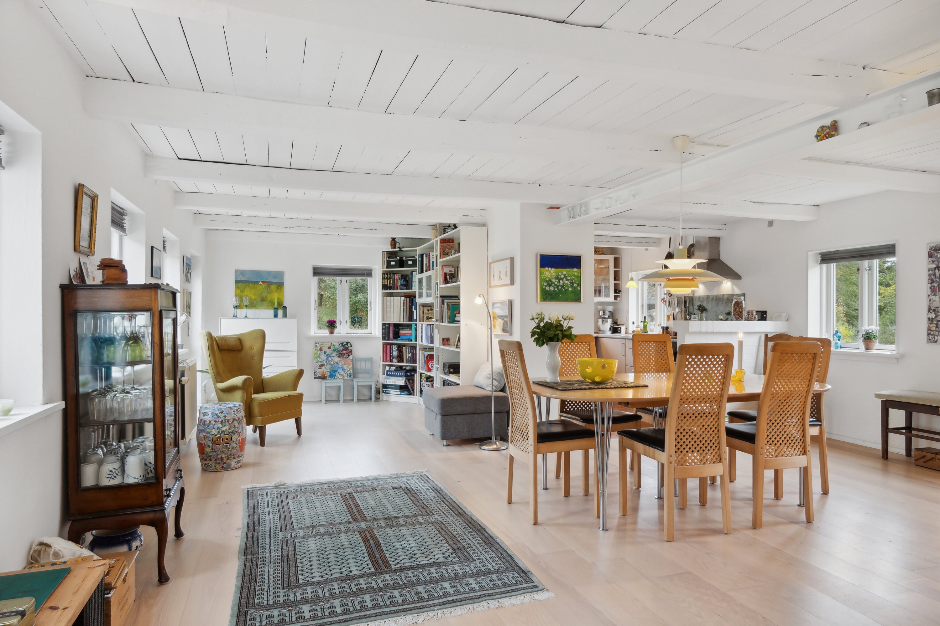 Fremhævet spisestue billede i fuldskærmstilstand. Billede af Bindslevvej 41, Tversted, 9881 Bindslev