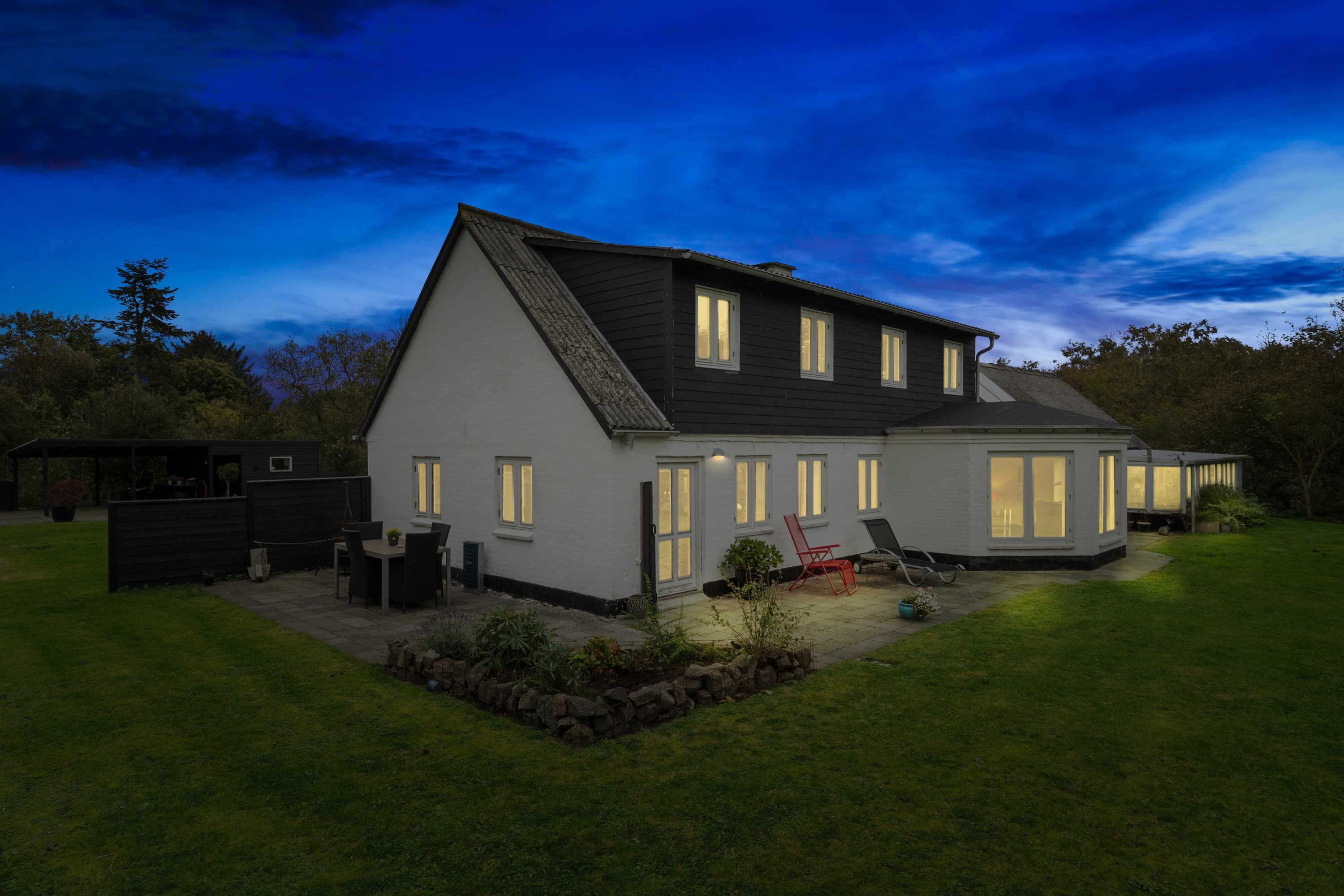 Fremhævet set fra haven billede i fuldskærmstilstand. Billede af Bindslevvej 41, Tversted, 9881 Bindslev