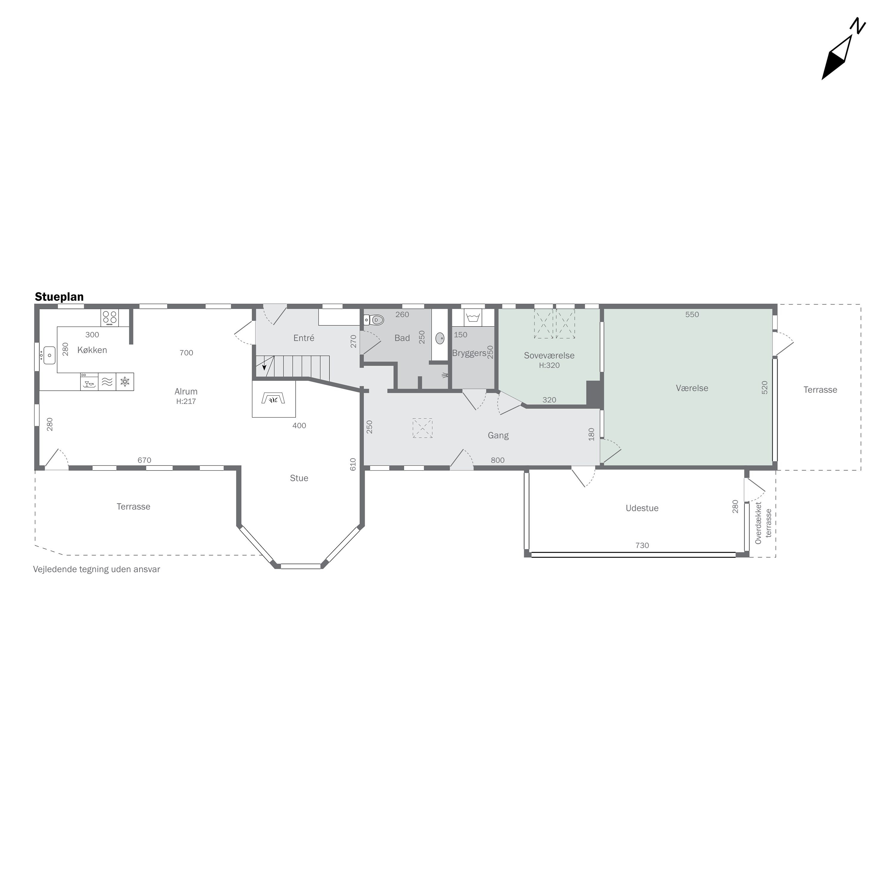 Plantegninger billede af Bindslevvej 41, Tversted, 9881 Bindslev