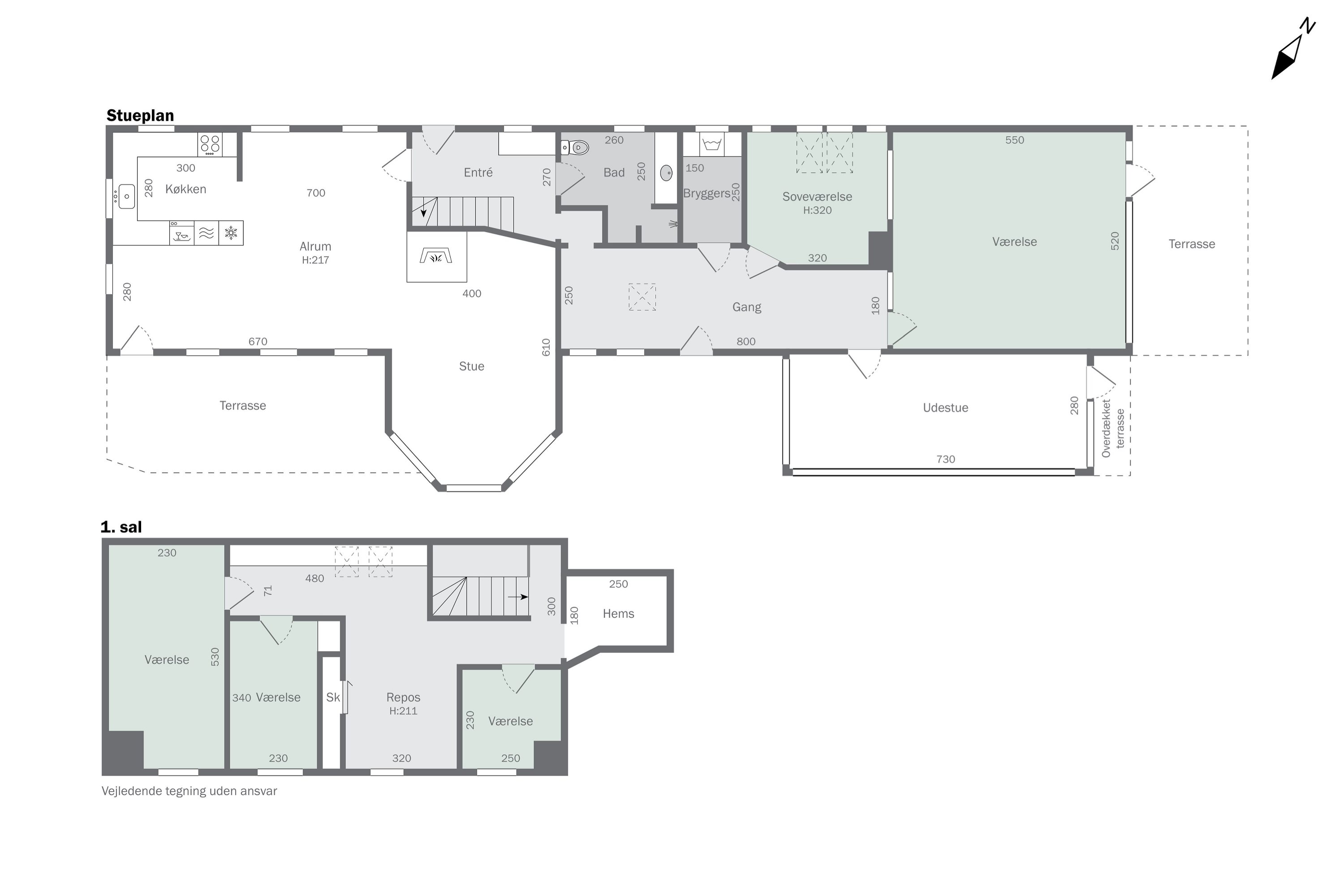 Plantegninger billede af Bindslevvej 41, Tversted, 9881 Bindslev