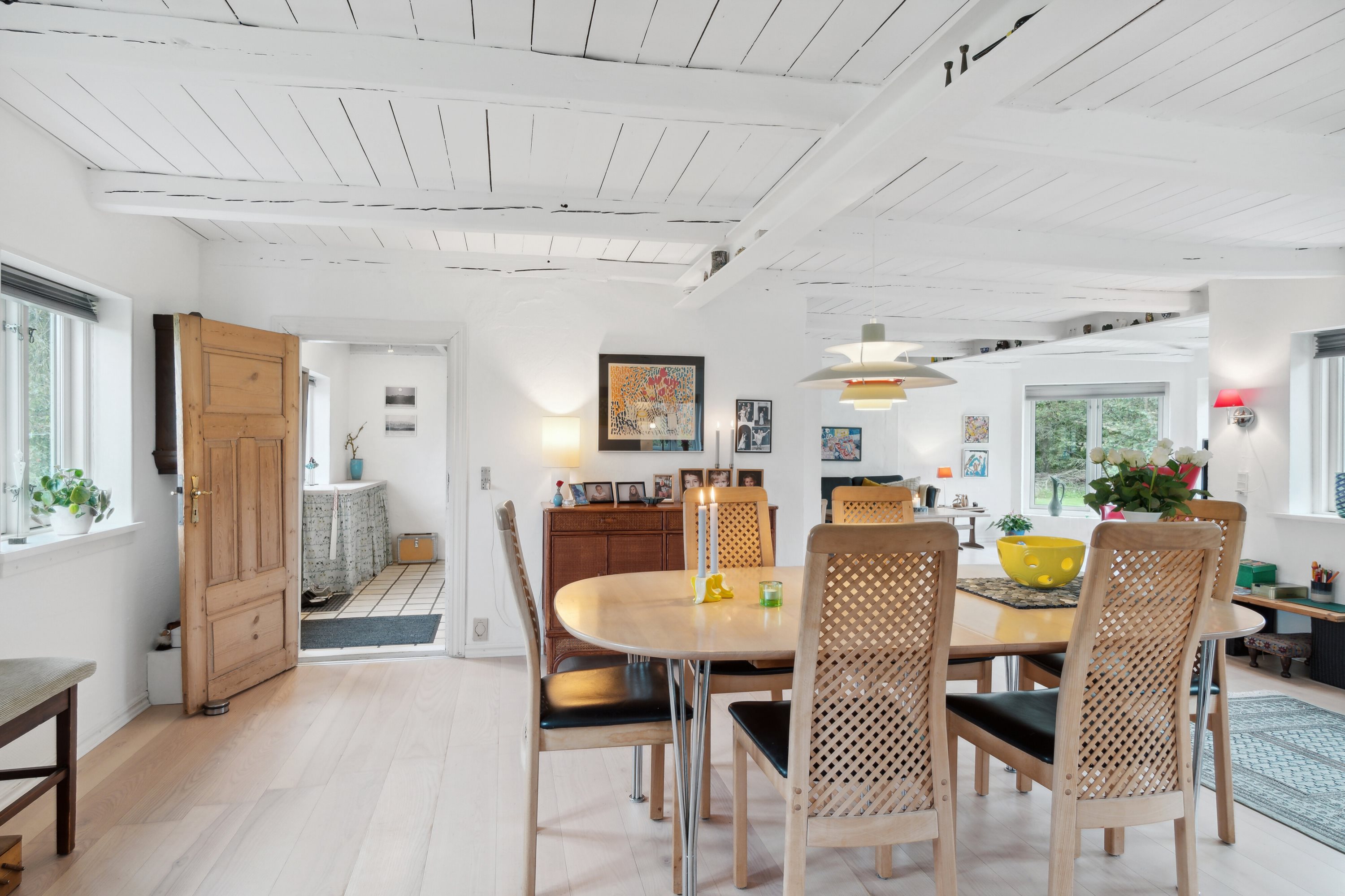 Fremhævet spisestue billede i fuldskærmstilstand. Billede af Bindslevvej 41, Tversted, 9881 Bindslev