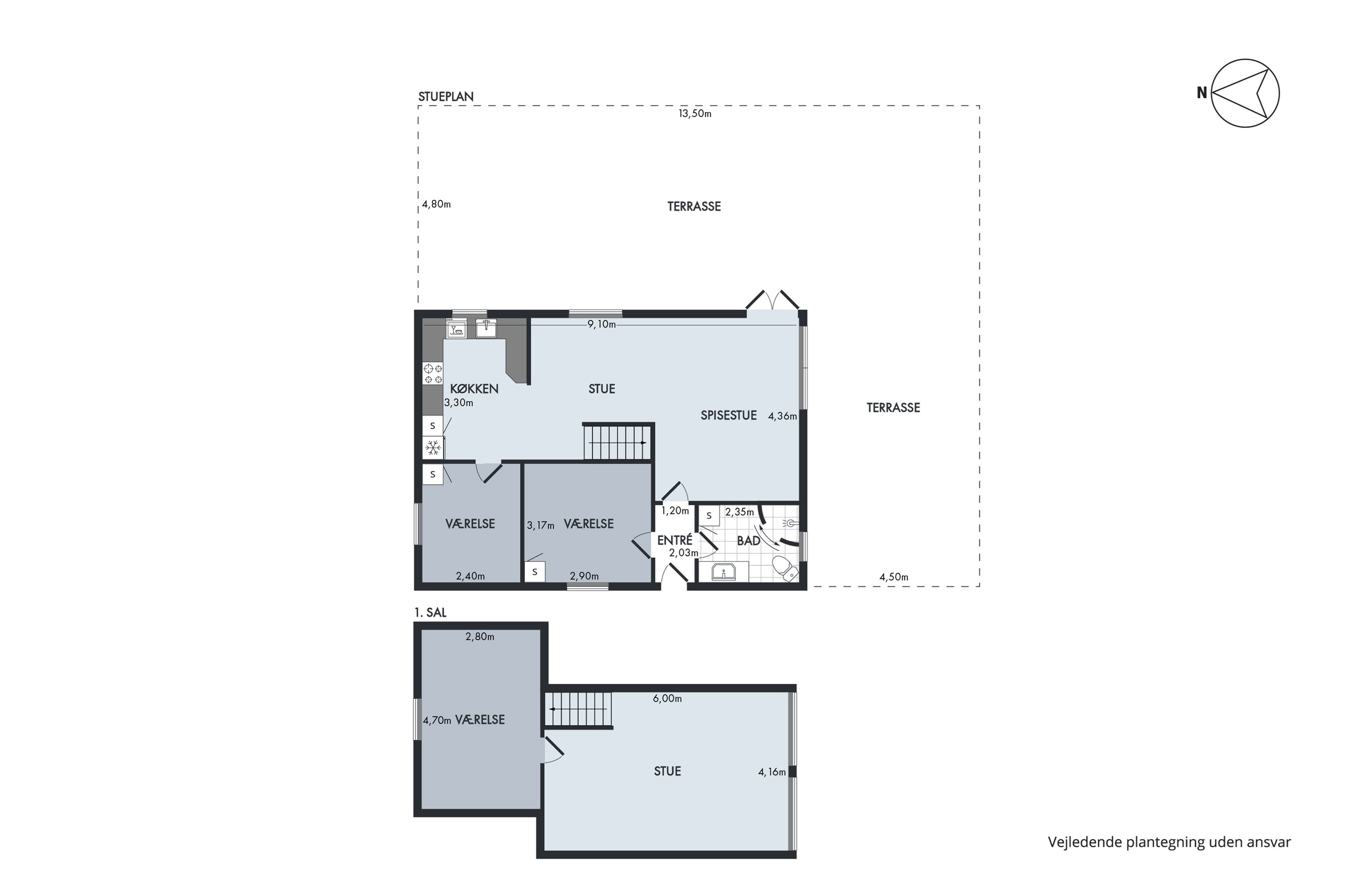 Plantegninger billede af Golfvænget 3, Gatten, 9640 Farsø