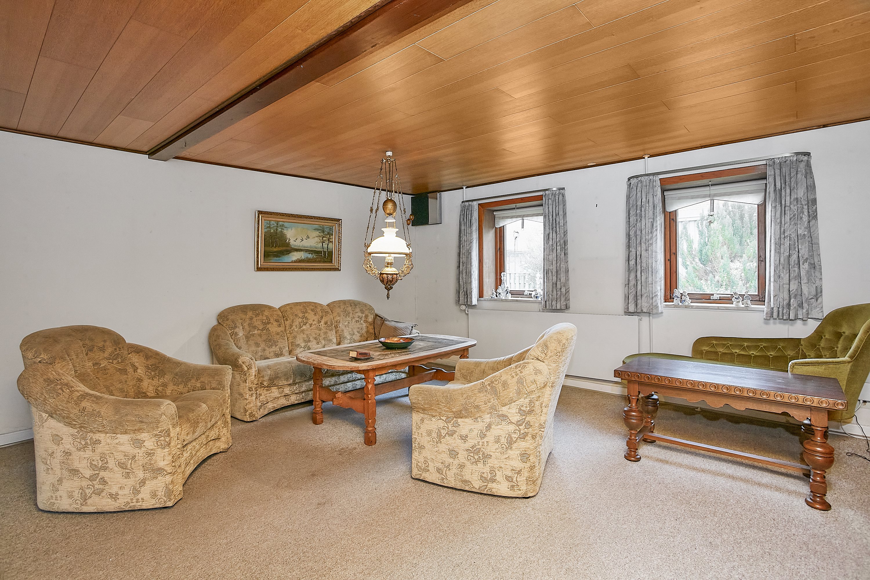 Fremhævet stue billede i fuldskærmstilstand. Billede af Sønderbakken 9, Glud, 7130 Juelsminde