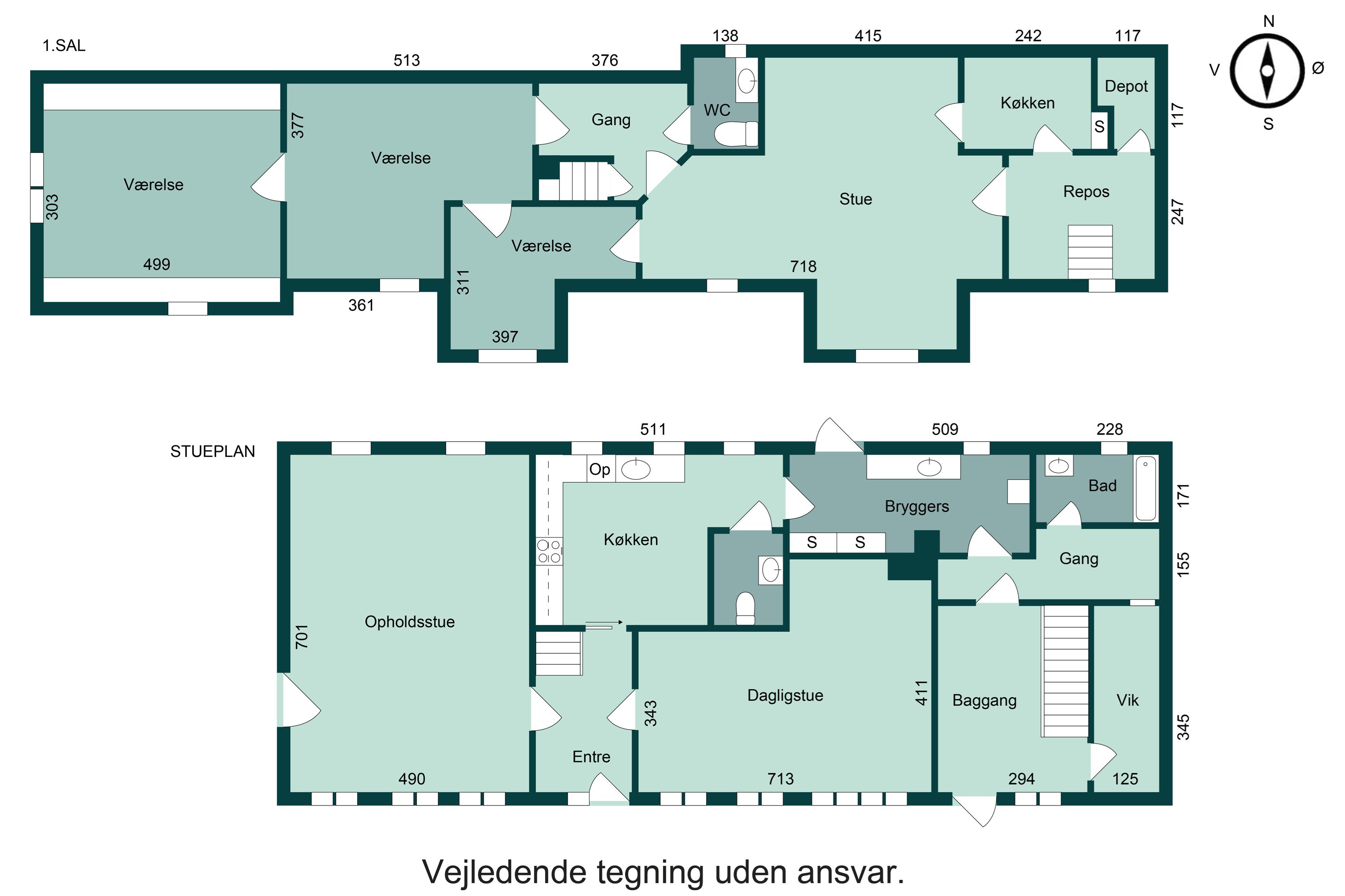 Plantegninger billede af Sønderbakken 9, Glud, 7130 Juelsminde