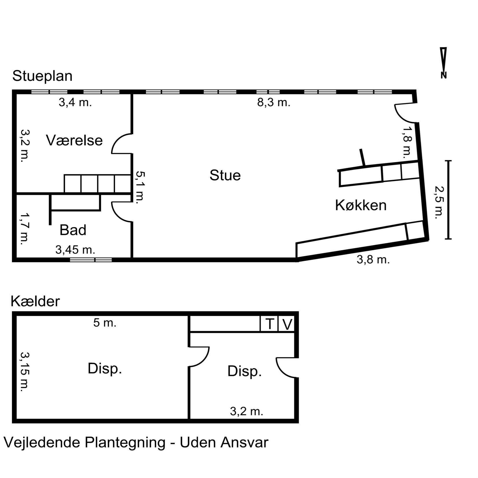 Plantegninger billede af Puggaardsgade 7C, 6760 Ribe