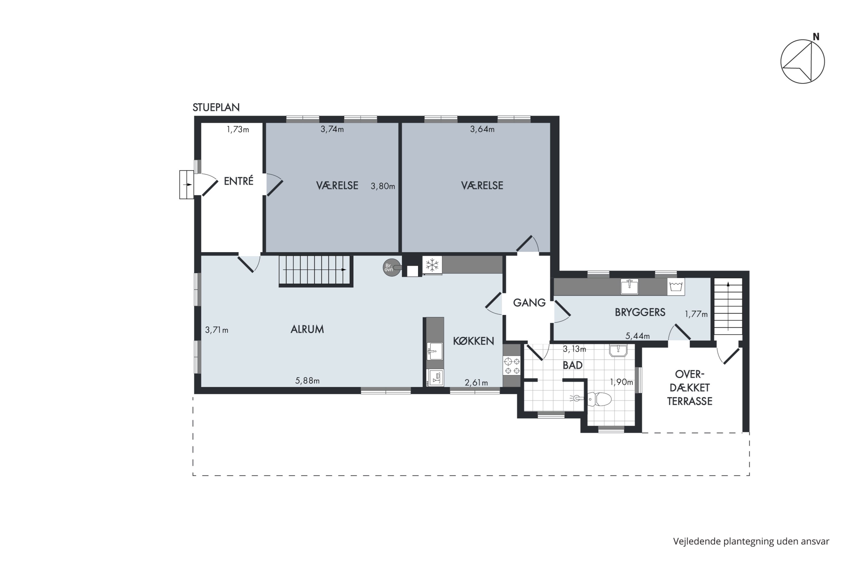 Plantegninger billede af Holmbjergvej 83, Knebelbro, 8420 Knebel