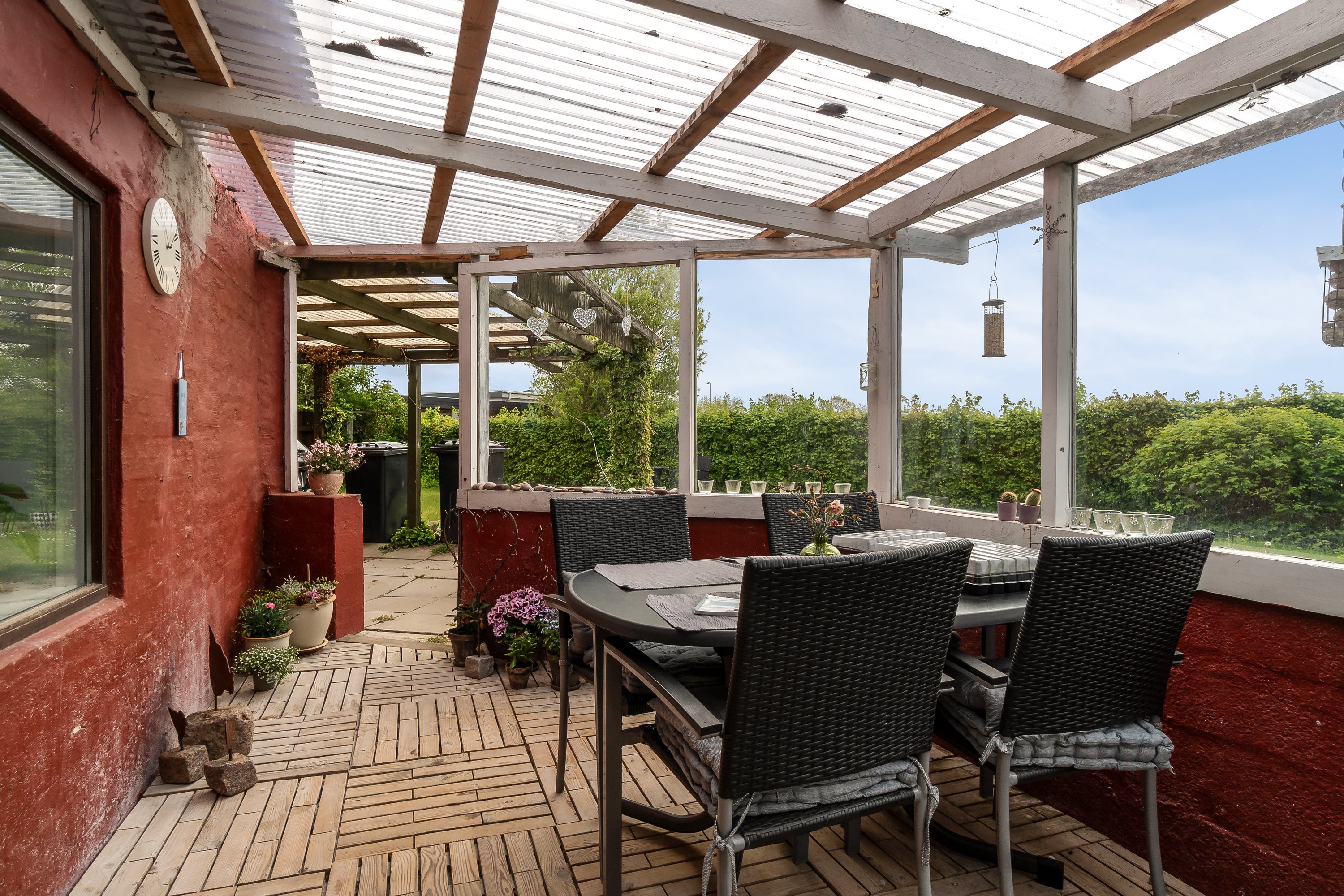 Fremhævet overdækket terrasse billede i fuldskærmstilstand. Billede af Lundbyvej 92, Tåsinge, 5700 Svendborg