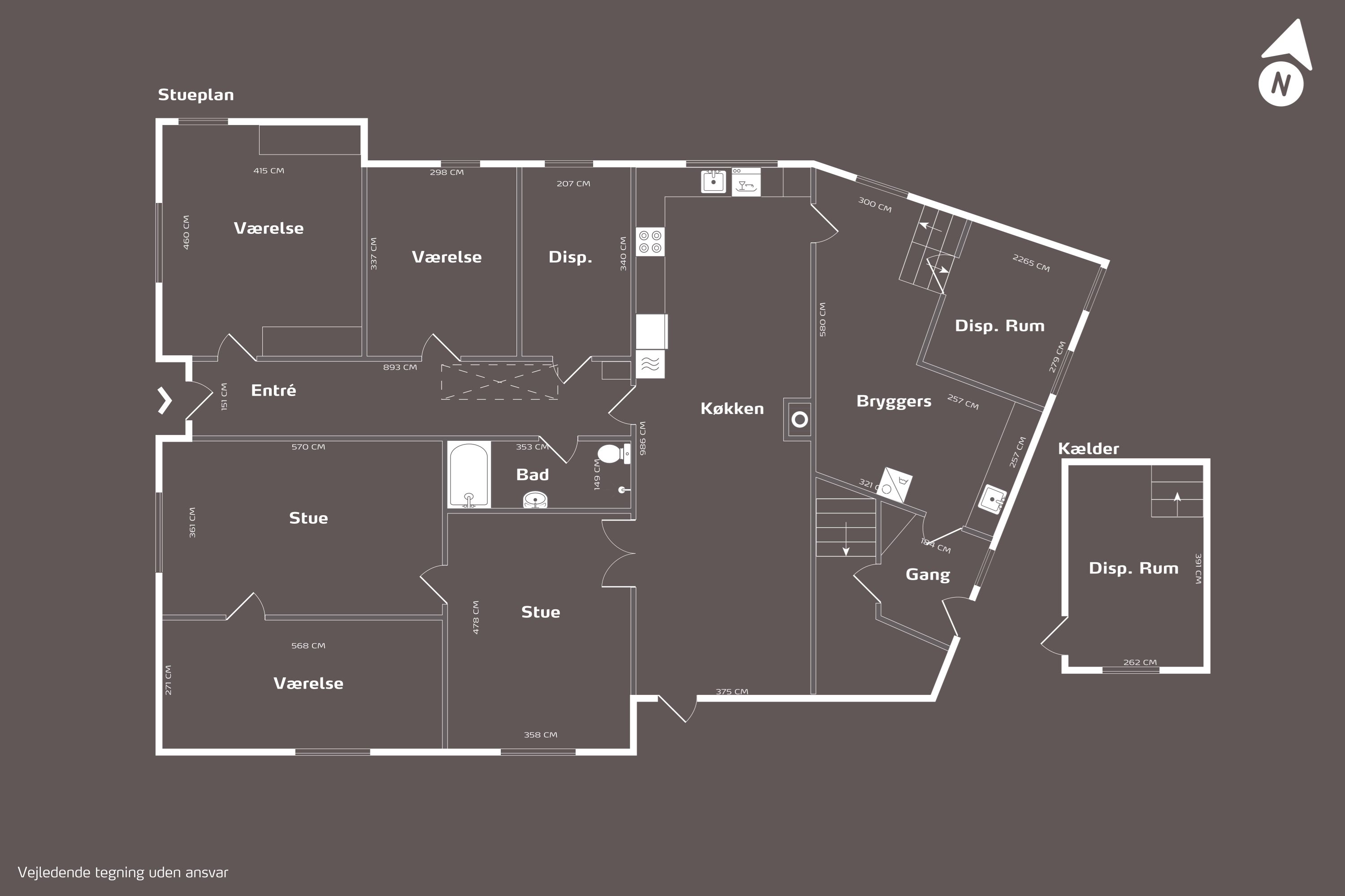 Plantegninger billede af Lundbyvej 92, Tåsinge, 5700 Svendborg
