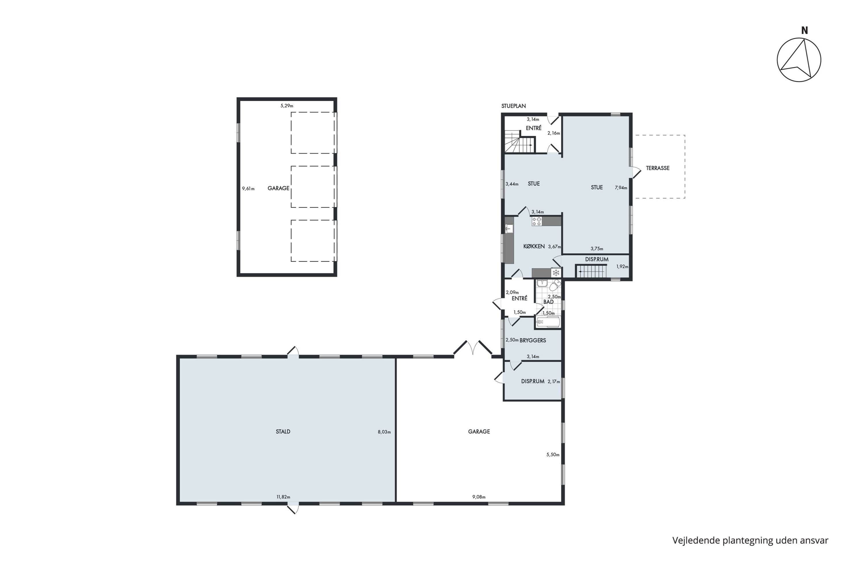 Plantegninger billede af Gudøgyden 6, Sønderby Bj, 5631 Ebberup