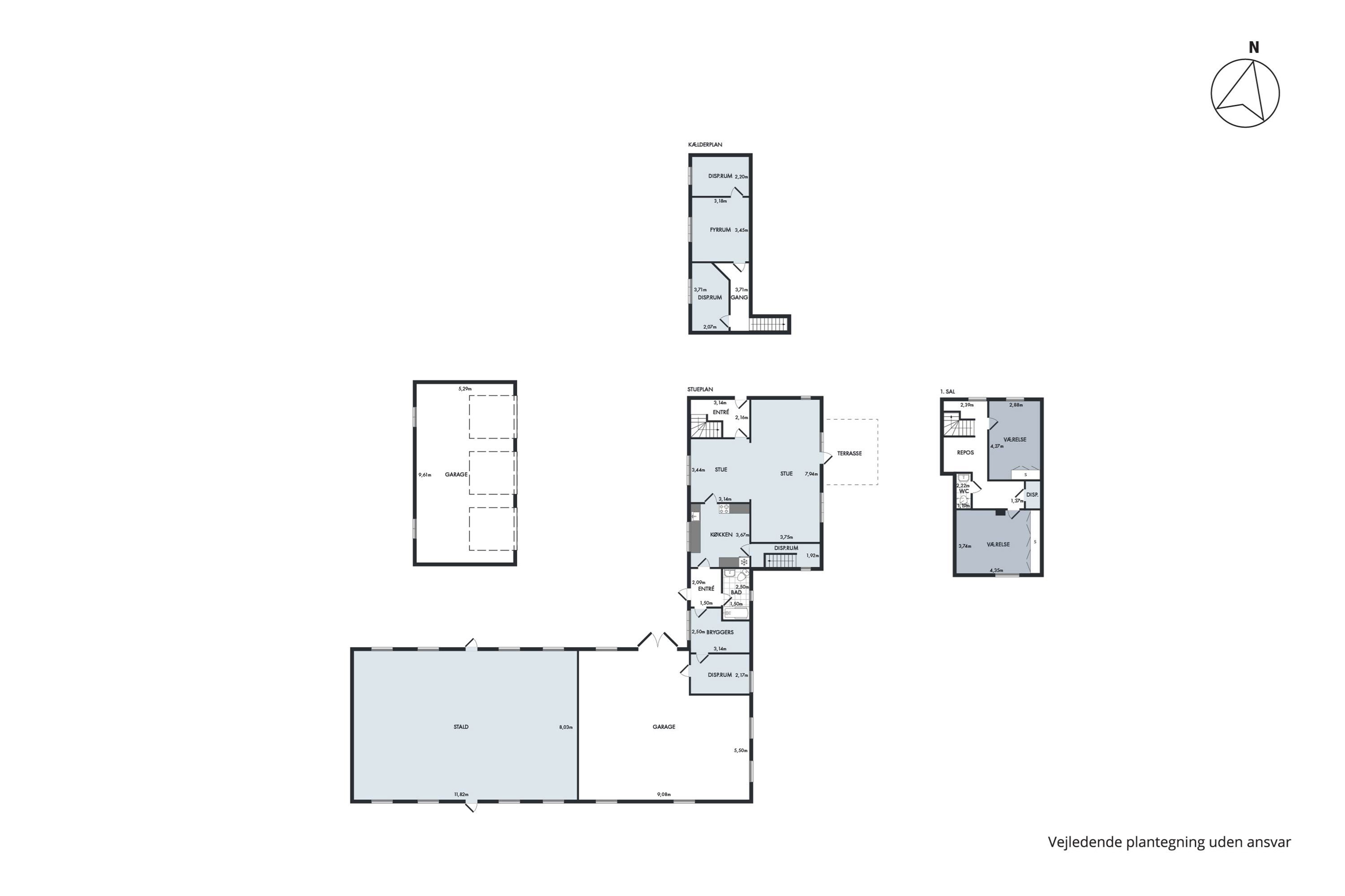 Plantegninger billede af Gudøgyden 6, Sønderby Bj, 5631 Ebberup