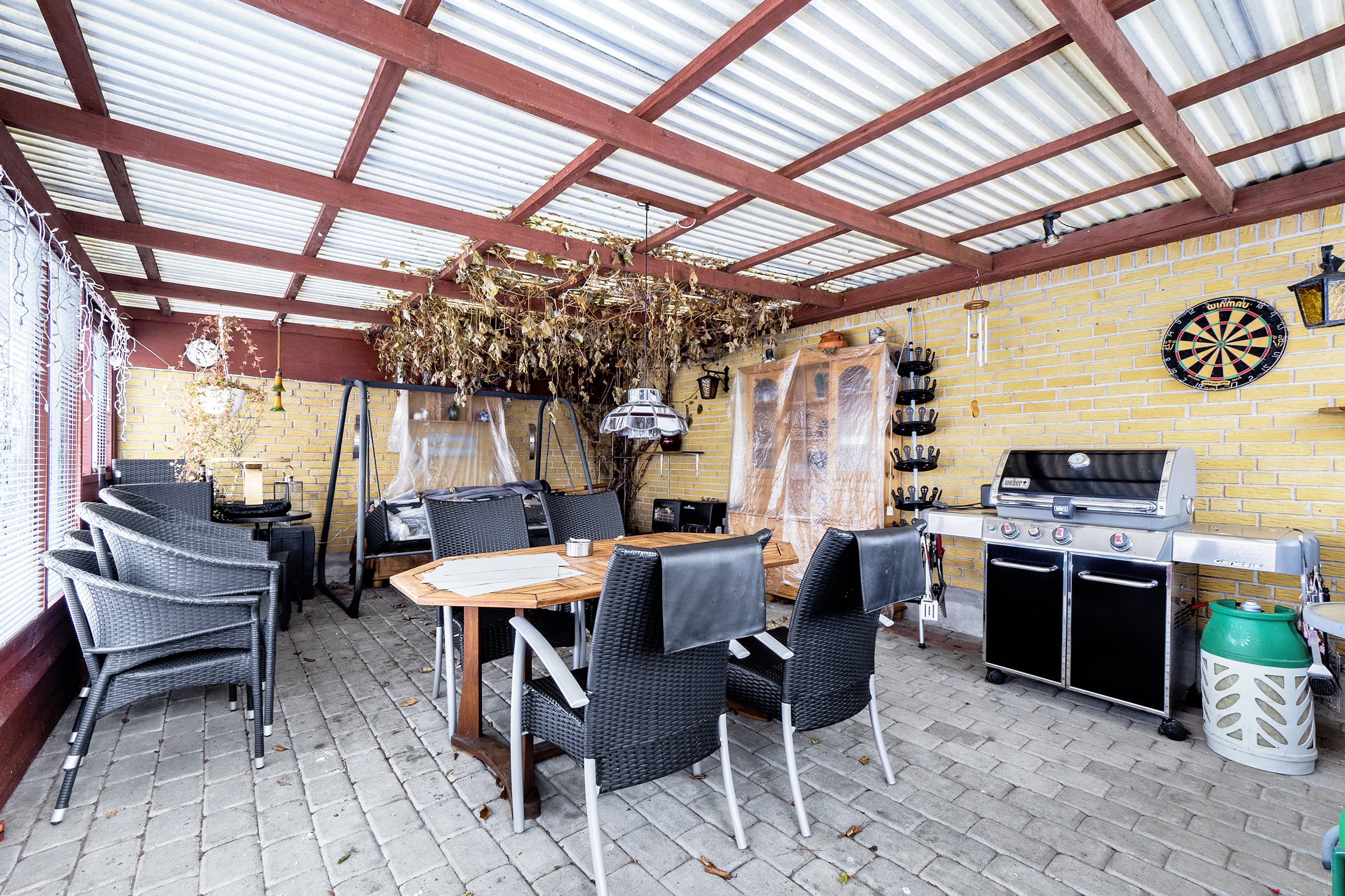 Fremhævet terrasse billede i fuldskærmstilstand. Billede af Stationsvej 20, Rønbjerg, 7800 Skive