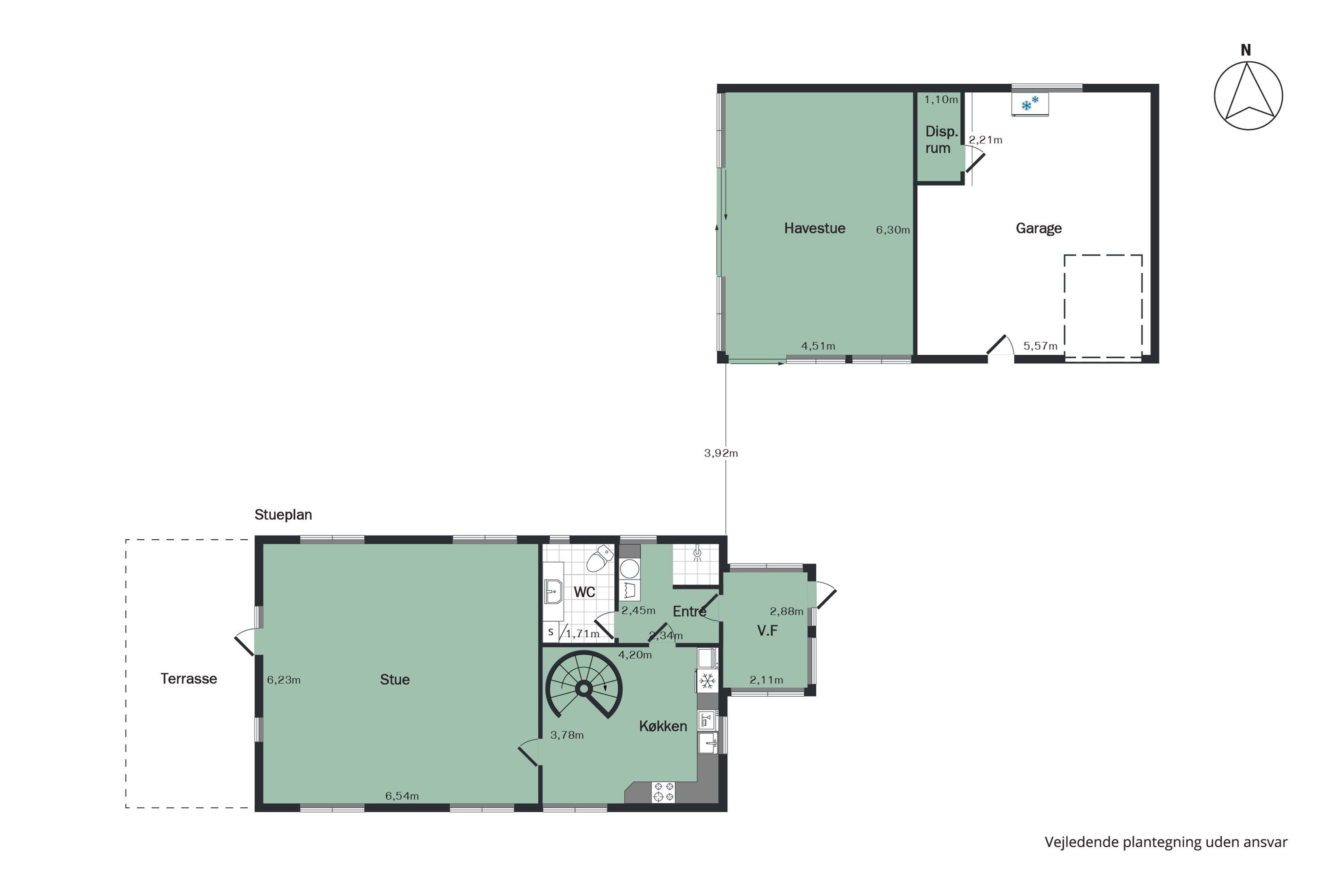 Plantegninger billede af Stationsvej 20, Rønbjerg, 7800 Skive