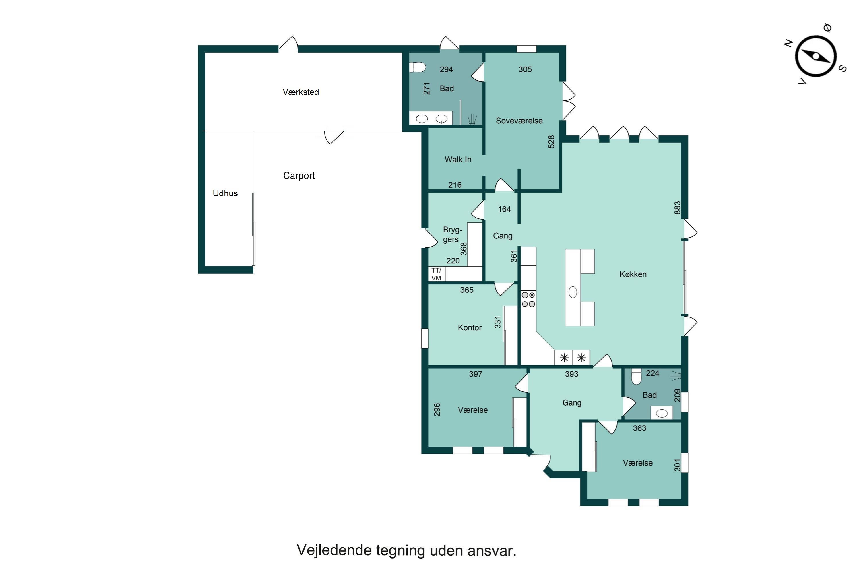 Plantegninger billede af Fjordblik 5, Klakring, 7130 Juelsminde