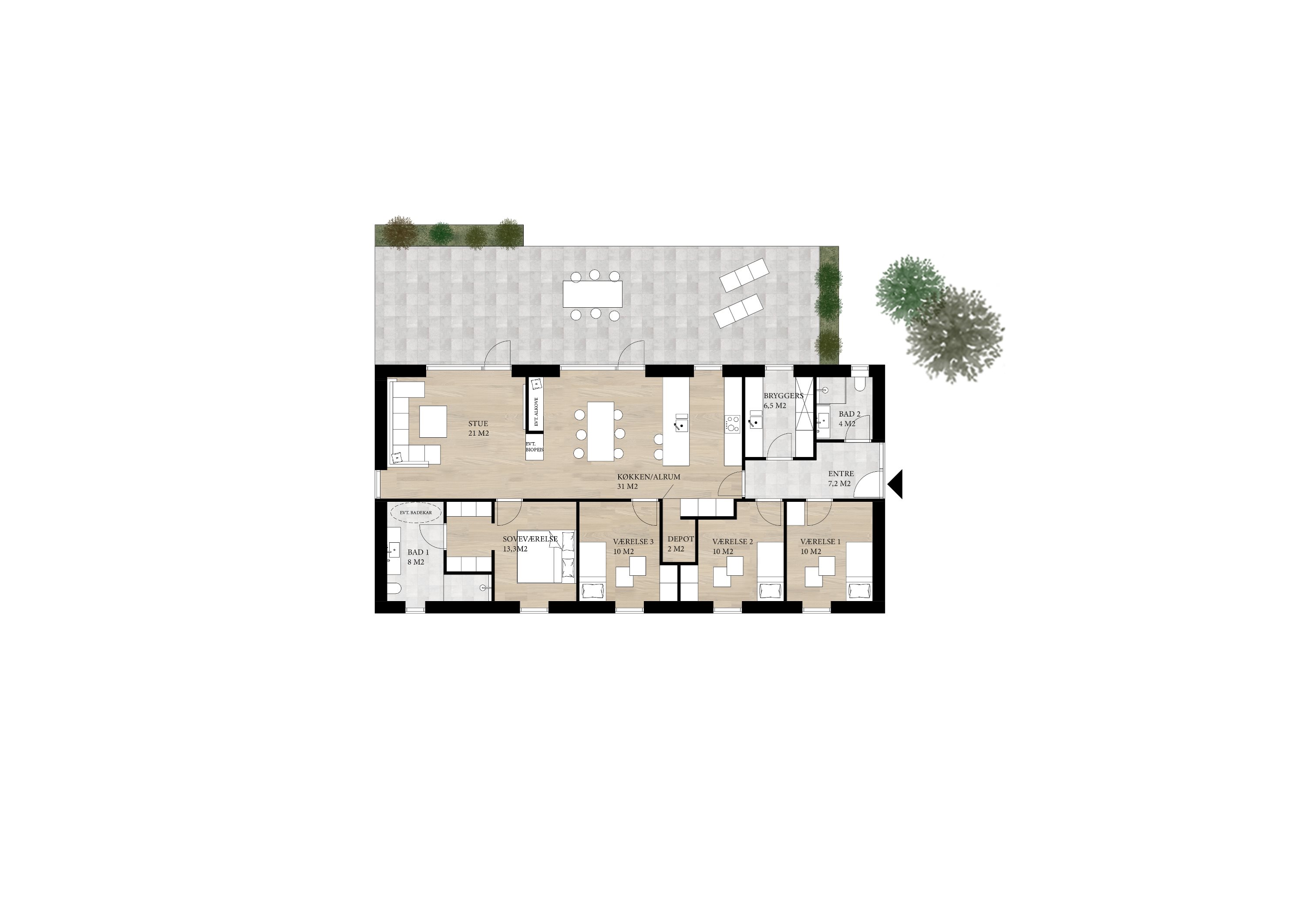 Plantegninger billede af Golflunden 48, 9900 Frederikshavn