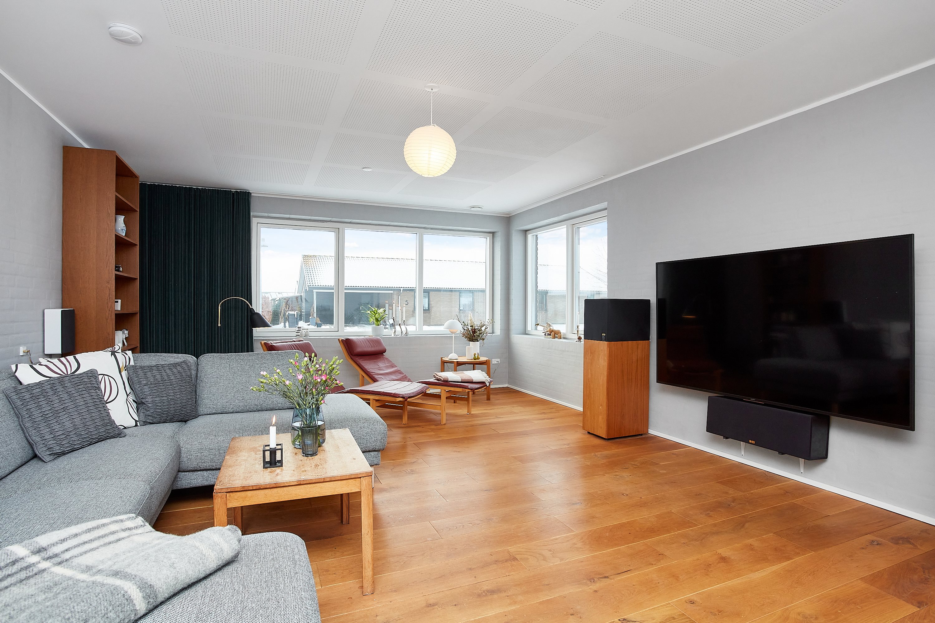 Fremhævet stue billede i fuldskærmstilstand. Billede af Billeshave 8, Bygholm, 8700 Horsens