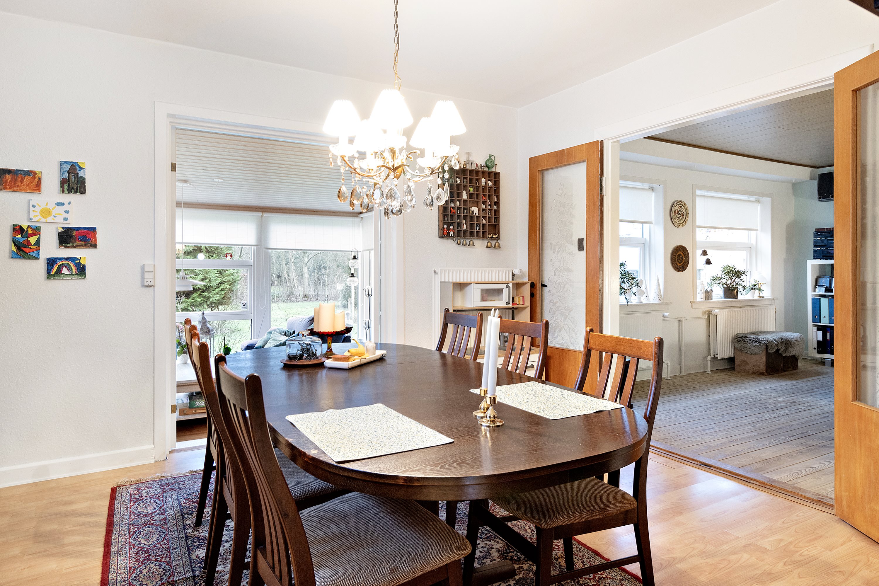 Fremhævet spisestue billede i fuldskærmstilstand. Billede af Ribevej 65, Hviding, 6760 Ribe