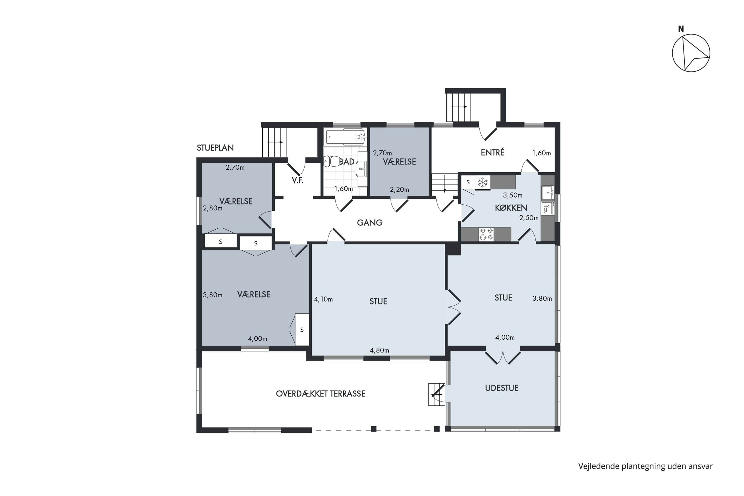 Plantegninger billede af Ribevej 65, Hviding, 6760 Ribe