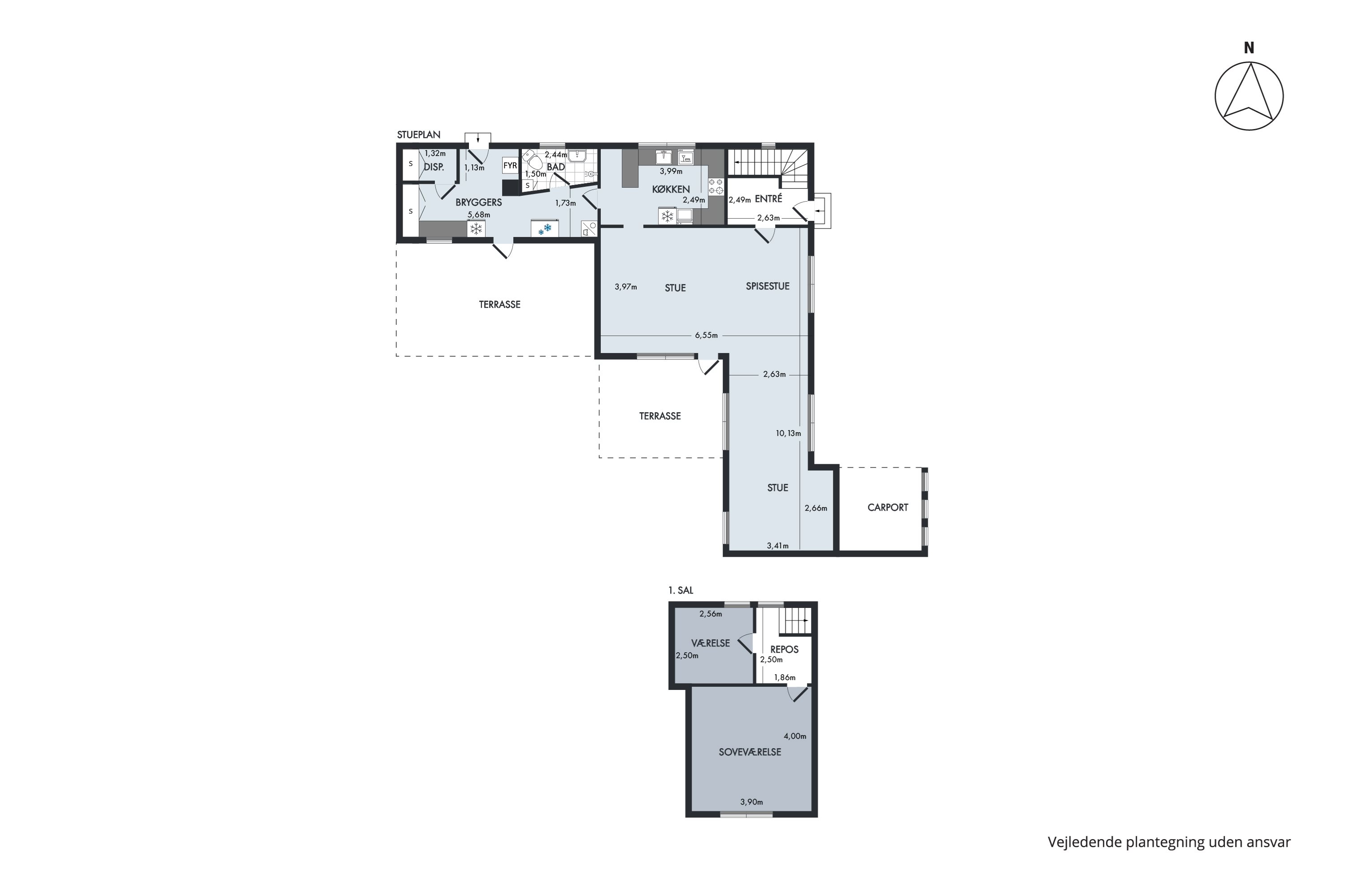 Plantegninger billede af Holtevej 263, Em, 9760 Vrå