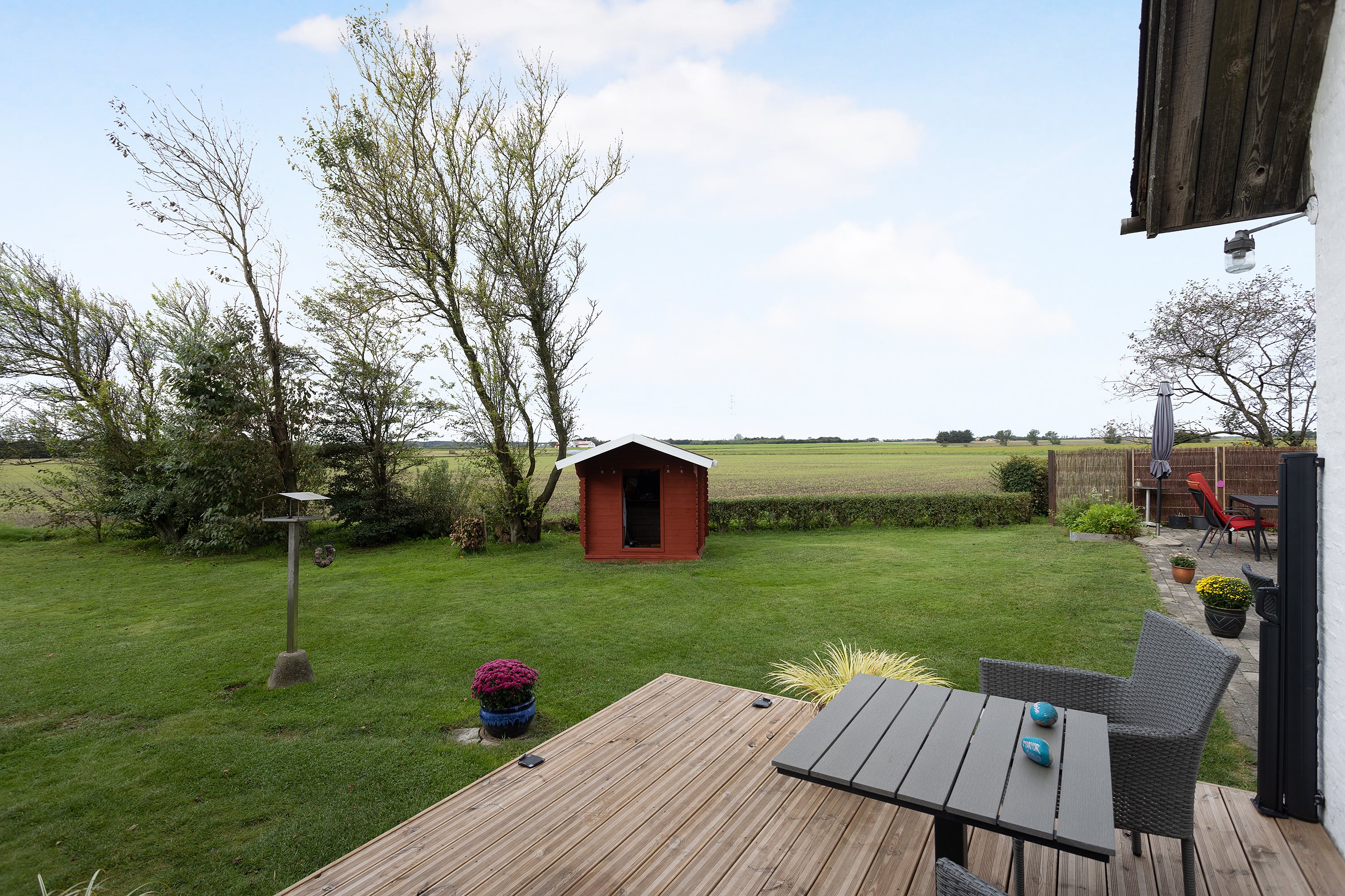 Fremhævet terrasse billede i fuldskærmstilstand. Billede af Holtevej 263, Em, 9760 Vrå