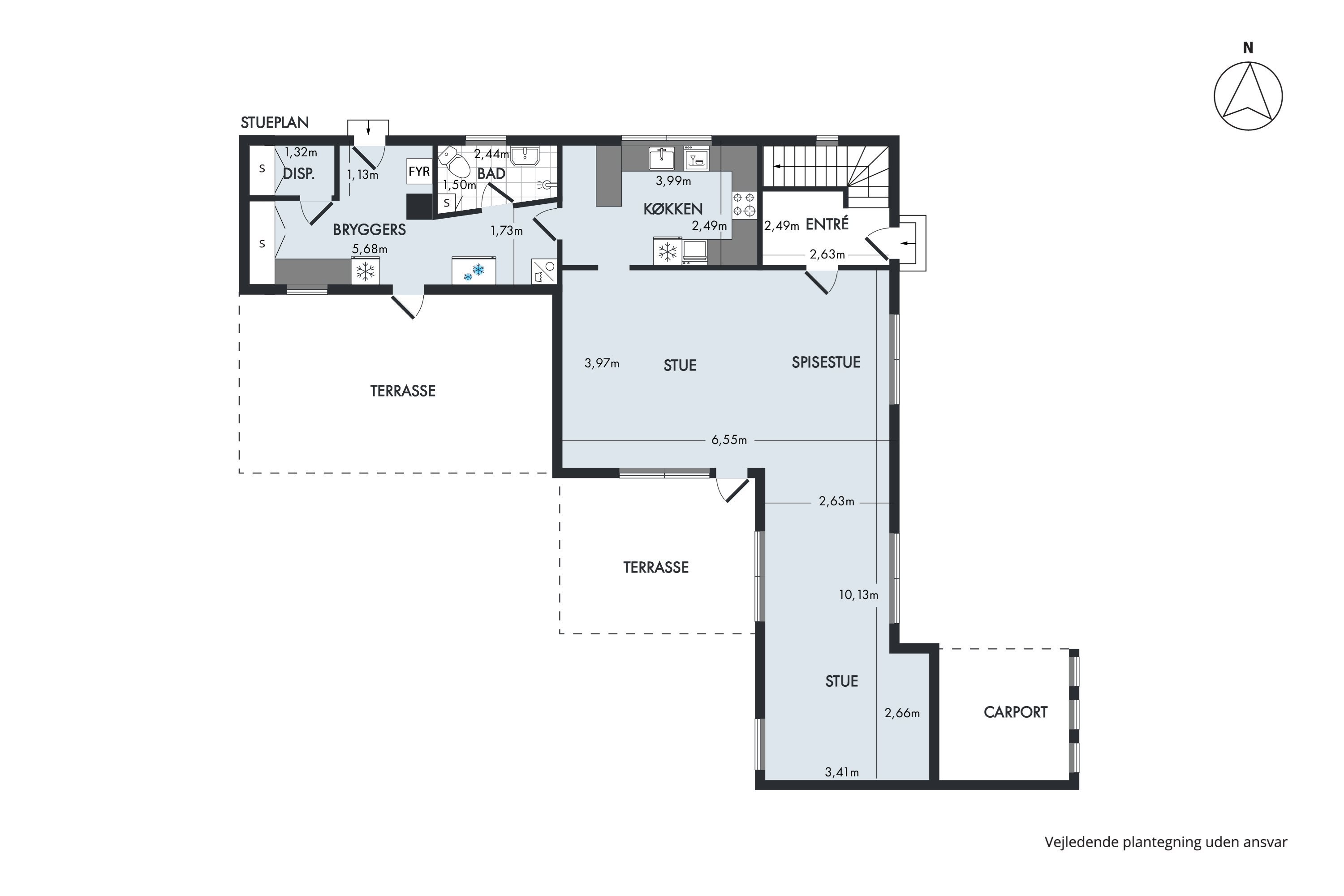 Plantegninger billede af Holtevej 263, Em, 9760 Vrå