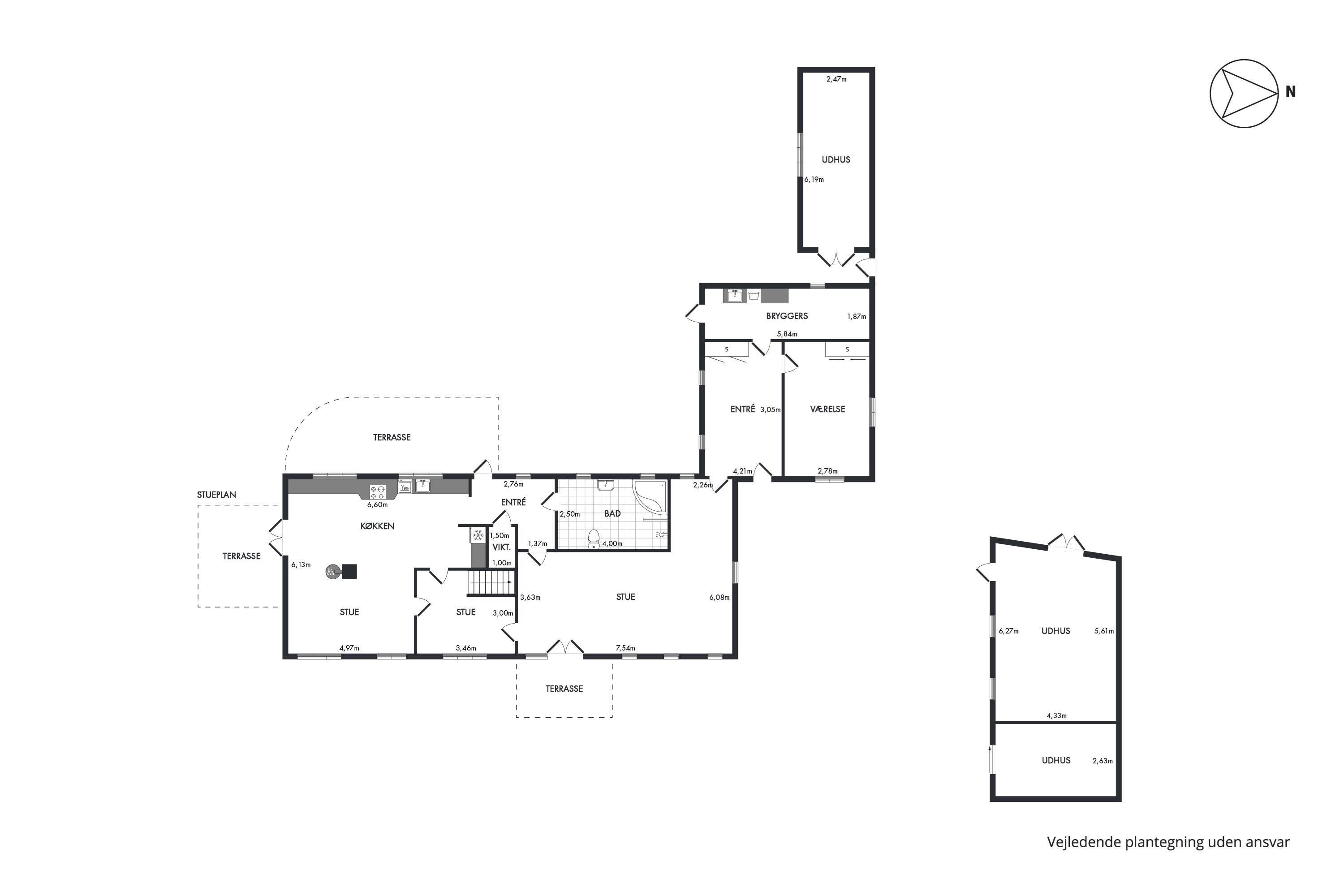 Plantegninger billede af Risrækken 1, Skårup, 9610 Nørager