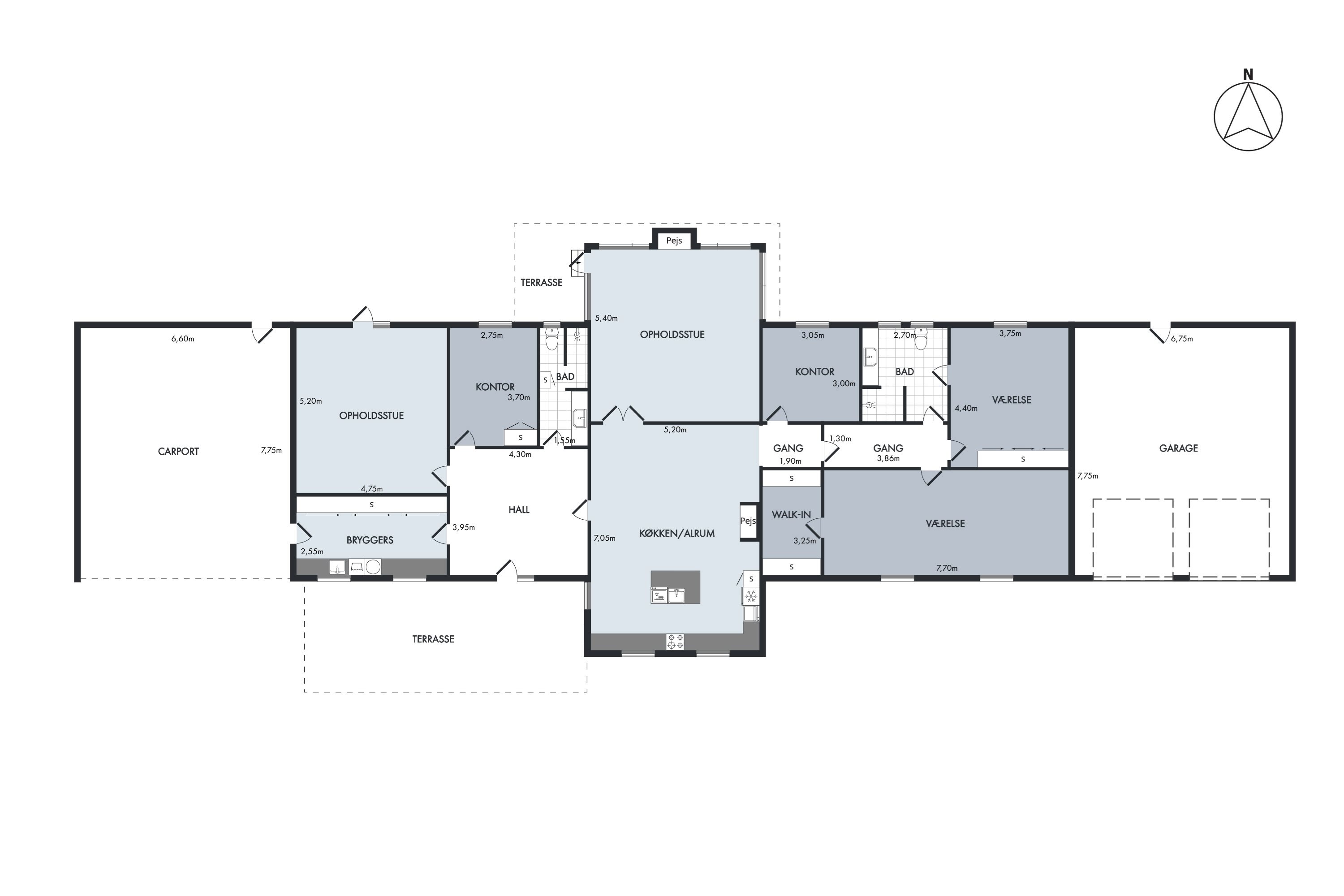 Plantegninger billede af Nørholmsvej 136, 9000 Aalborg