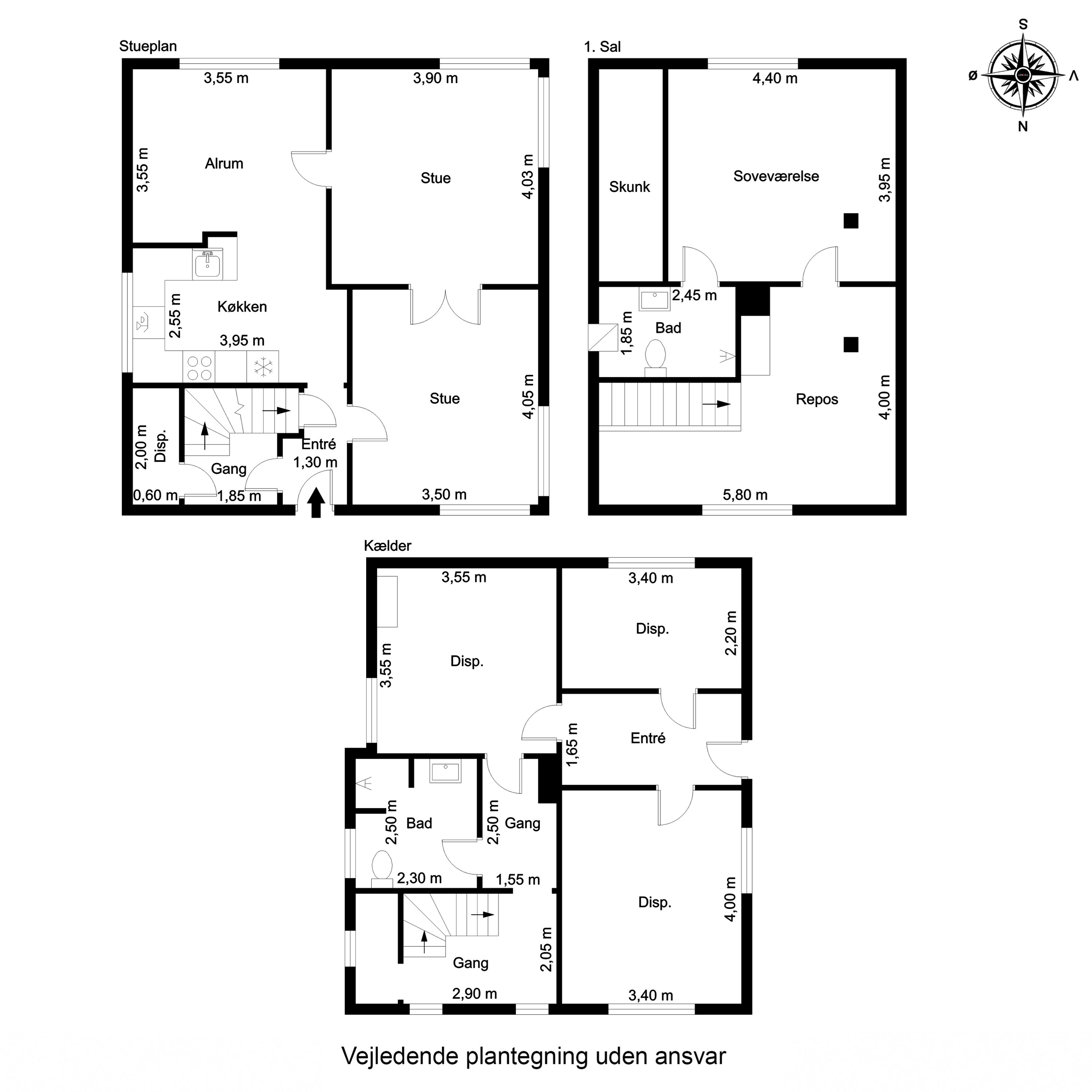 Plantegninger billede af Vestbirkvej 49, Vestbirk, 8752 Østbirk