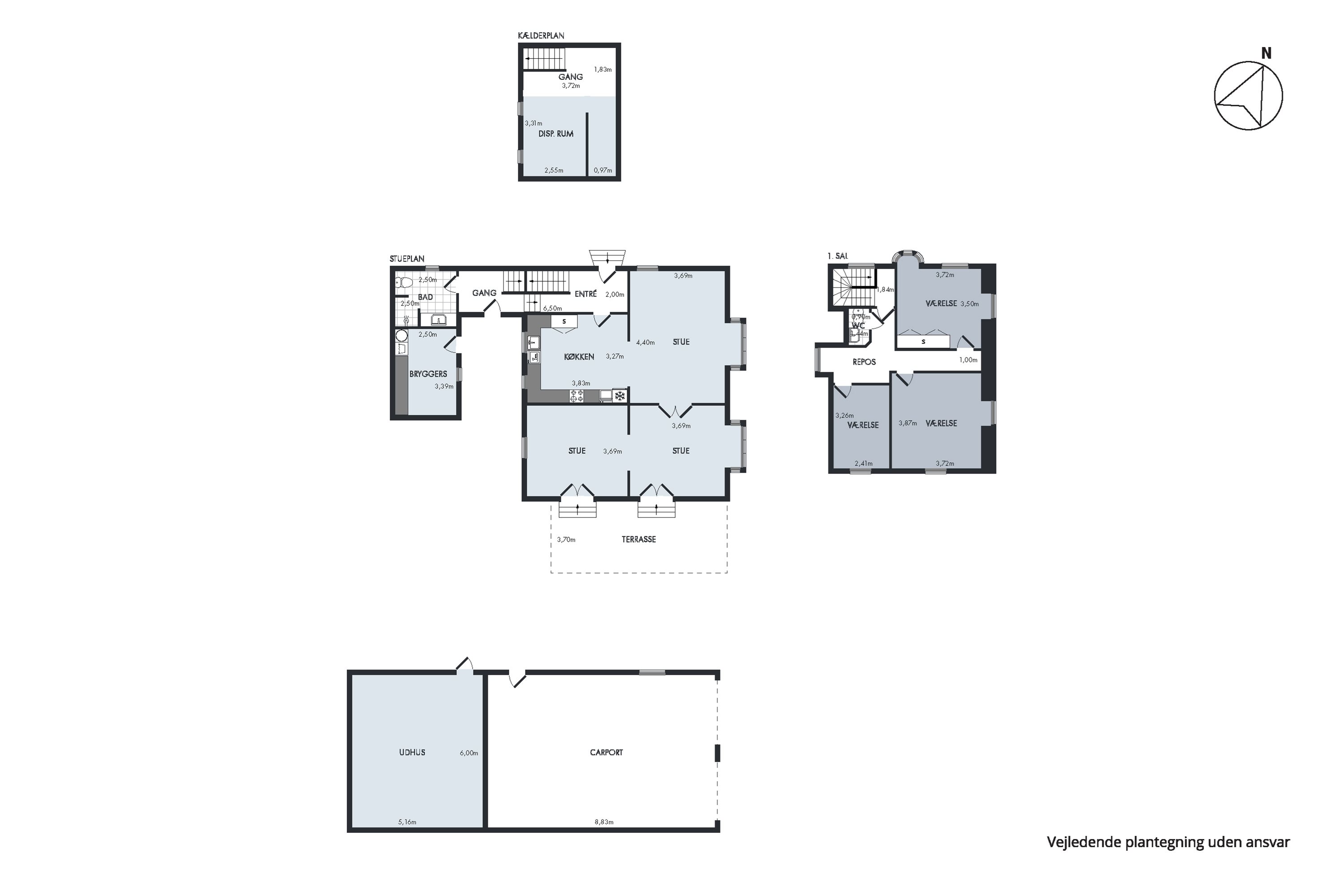 Plantegninger billede af Faldborggade 16, 9460 Brovst