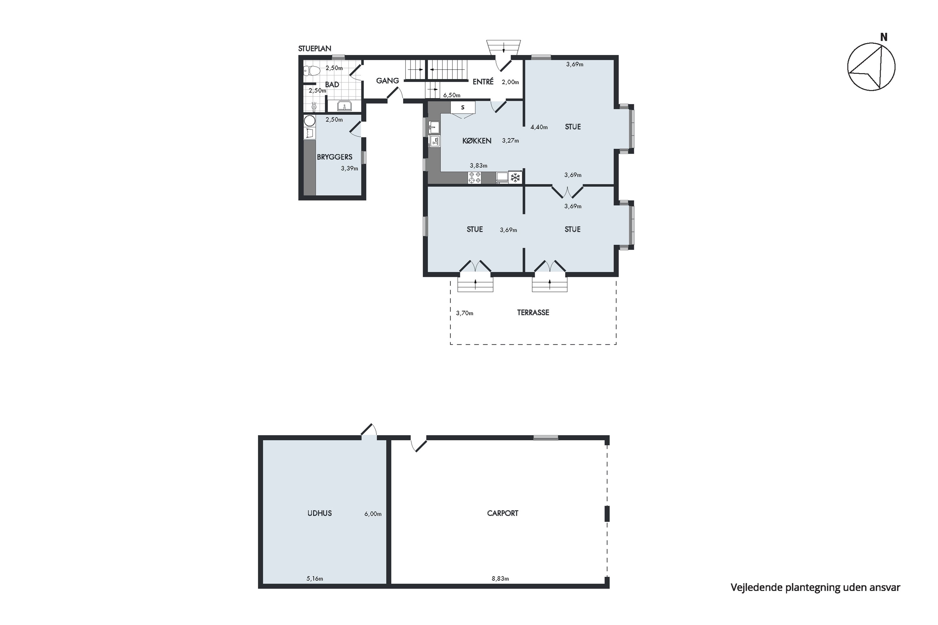 Plantegninger billede af Faldborggade 16, 9460 Brovst