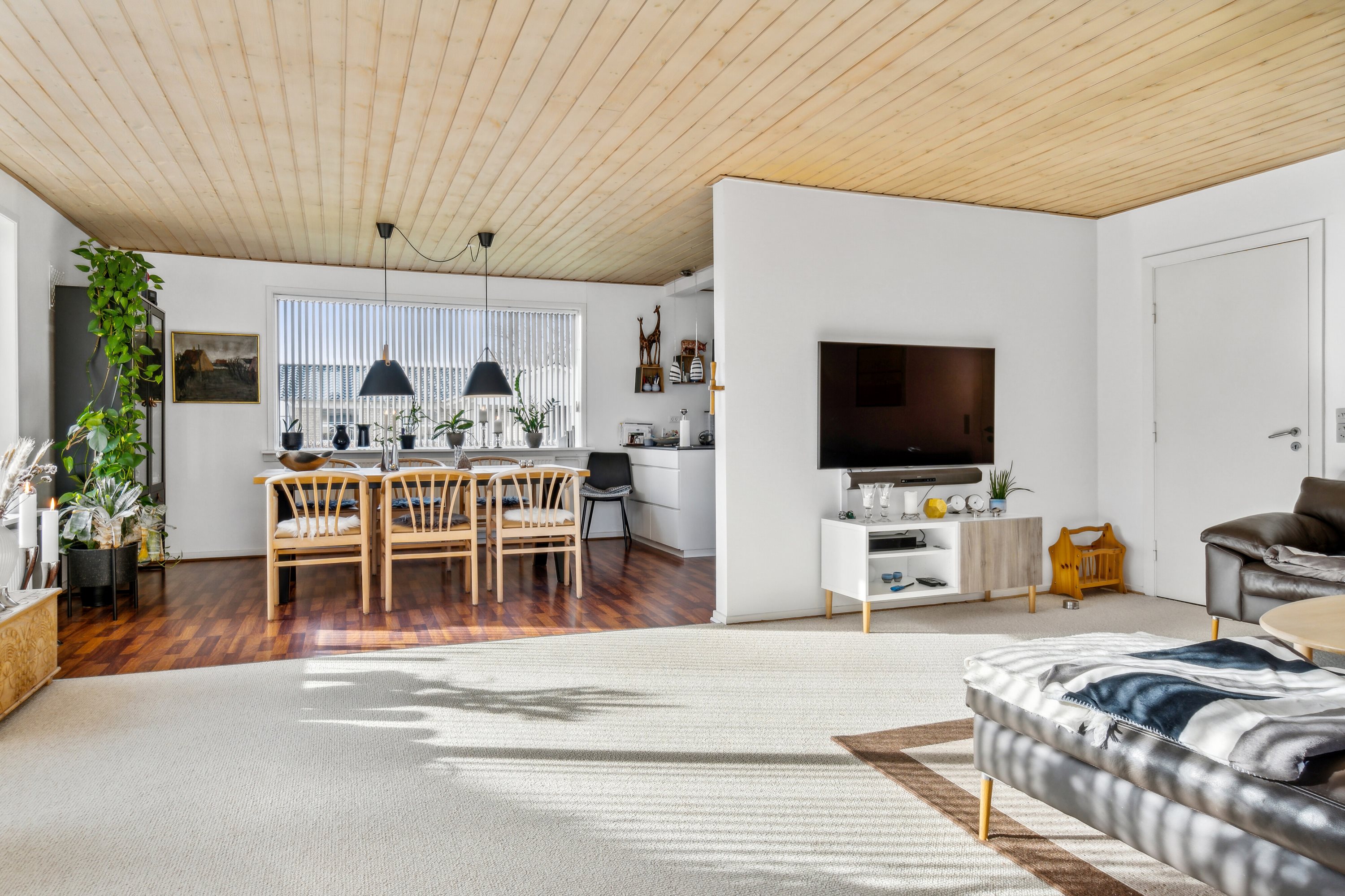 Fremhævet stue billede i fuldskærmstilstand. Billede af Irisvej 22, 9800 Hjørring