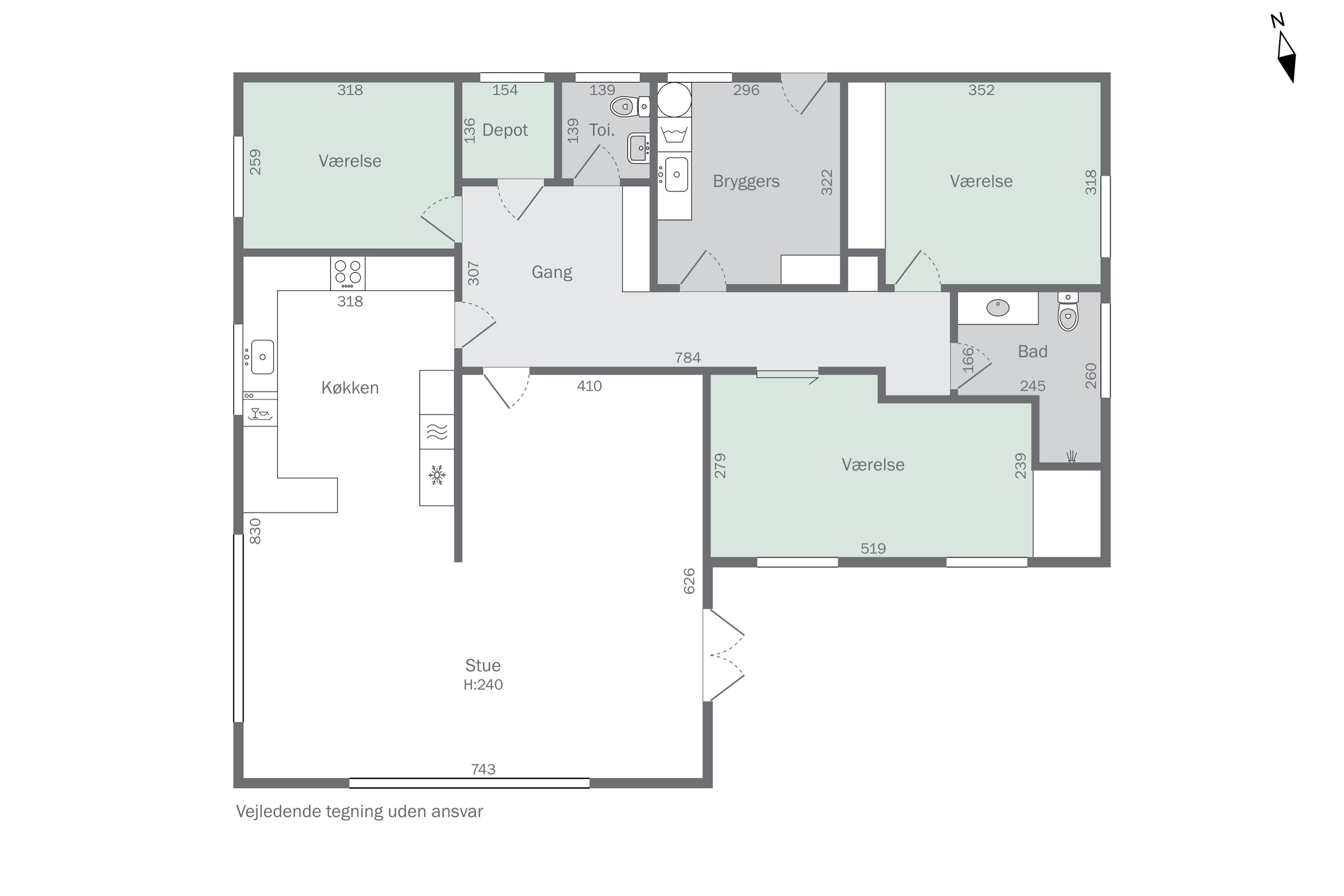 Plantegninger billede af Irisvej 22, 9800 Hjørring