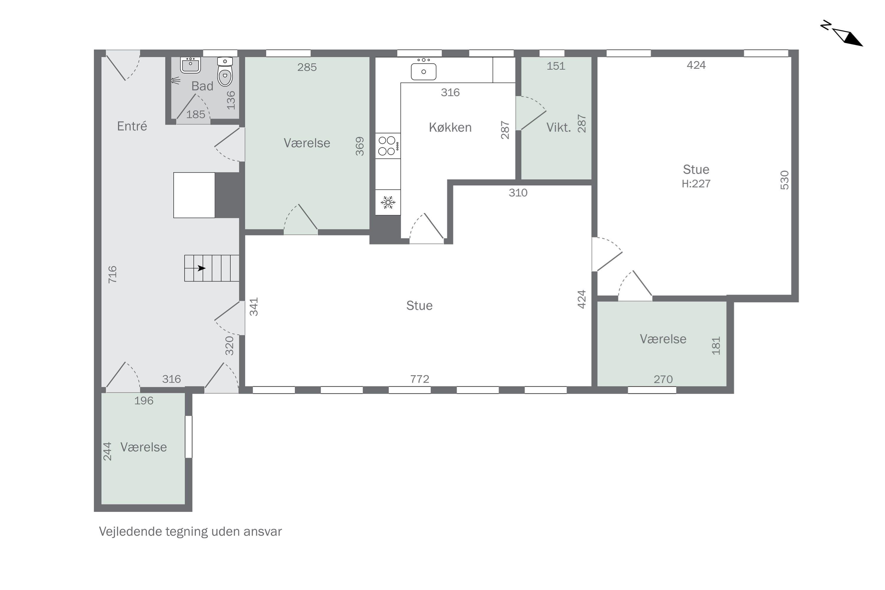 Plantegninger billede af Strandbakken 3, Helnæs, 5631 Ebberup
