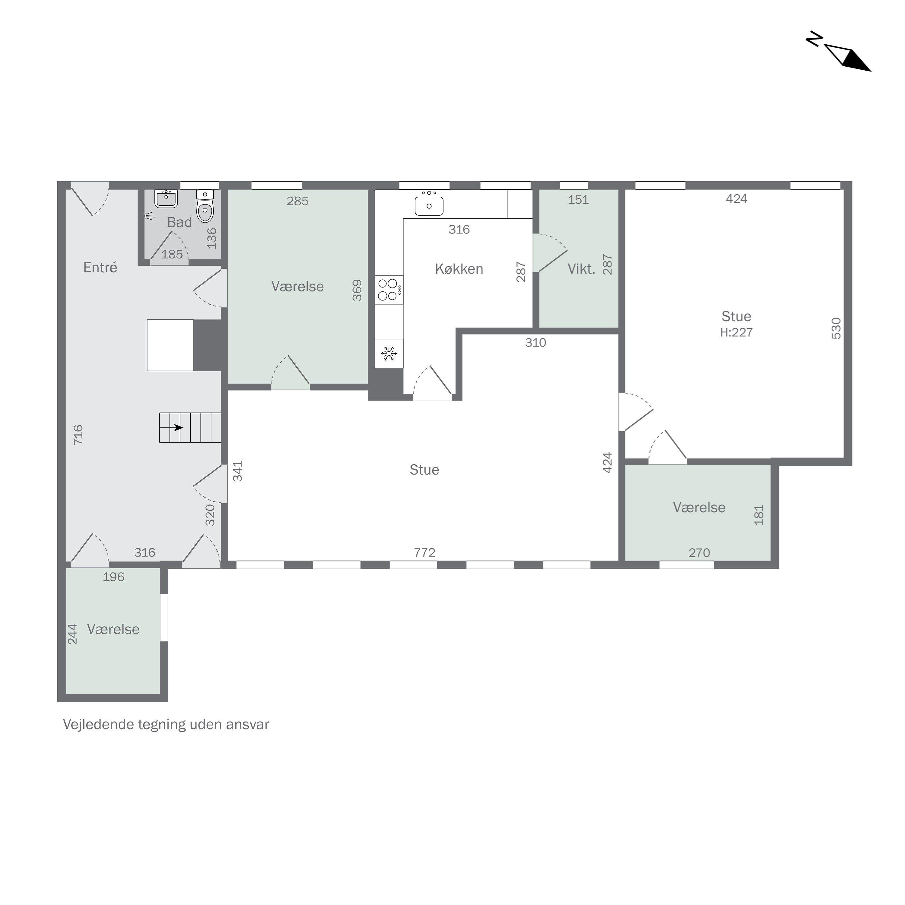 Plantegninger billede af Strandbakken 3, Helnæs, 5631 Ebberup